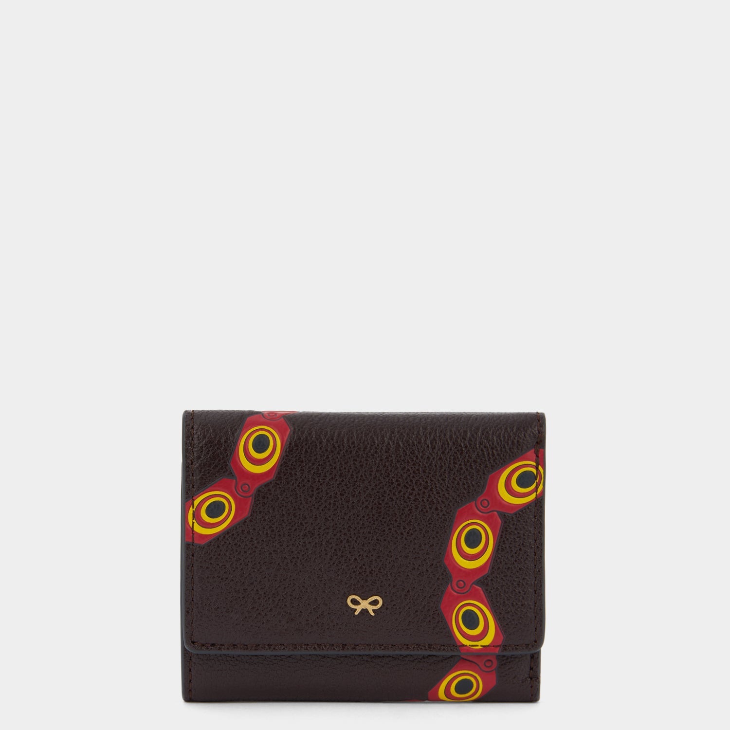 Snake Mini Trifold Wallet -

          
            Capra Leather in Grape -
          

          Anya Hindmarch US
