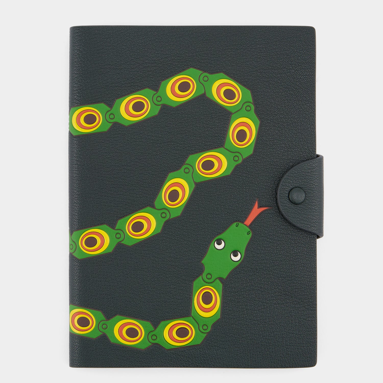 Snake A5 Journal -

          
            Capra Leather in Ink Green -
          

          Anya Hindmarch US
