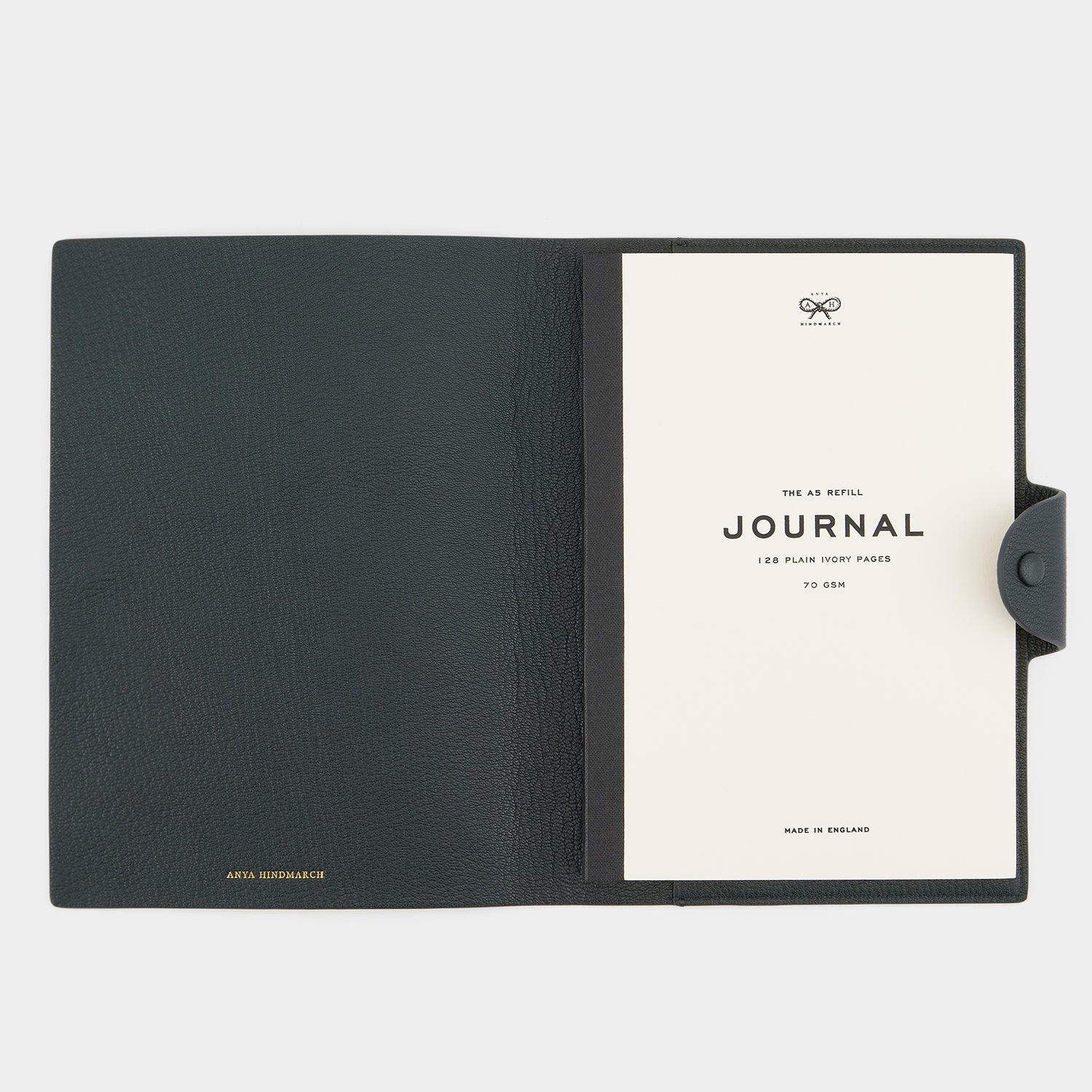 Snake A5 Journal -

          
            Capra Leather in Ink Green -
          

          Anya Hindmarch US
