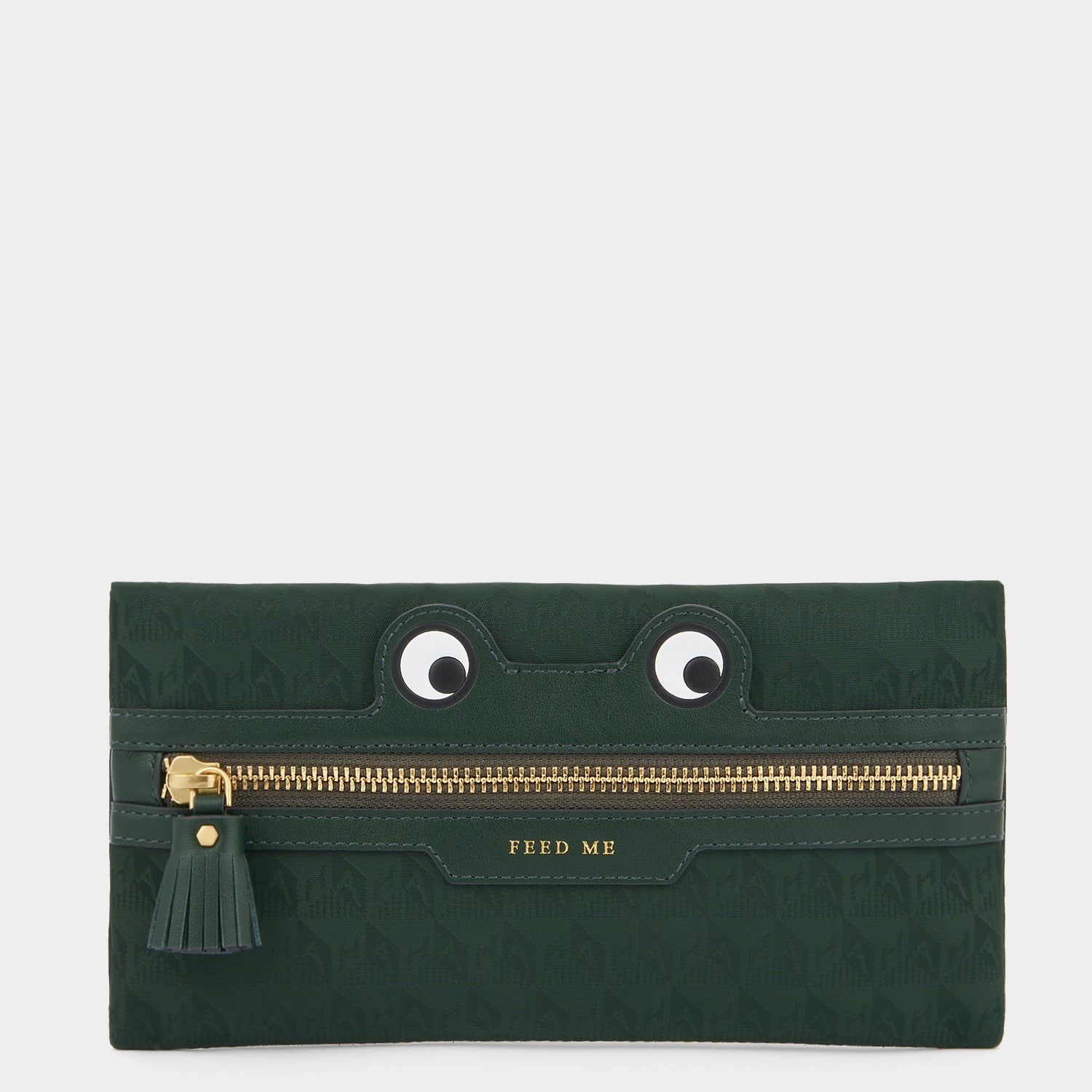 Frog Zip Pouch -

          
            Jacquard Nylon in Dark Holly -
          

          Anya Hindmarch US
