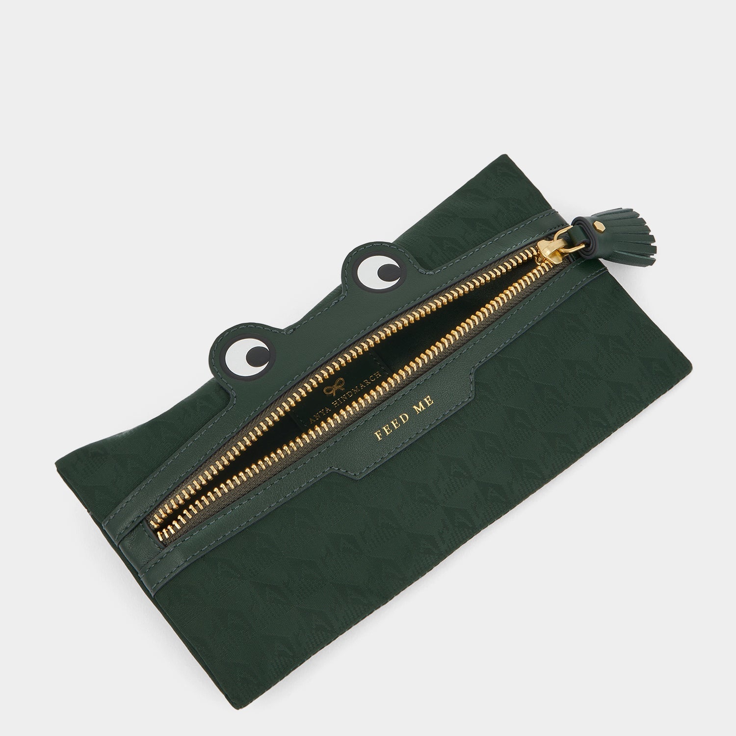 Frog Zip Pouch -

          
            Jacquard Nylon in Dark Holly -
          

          Anya Hindmarch US
