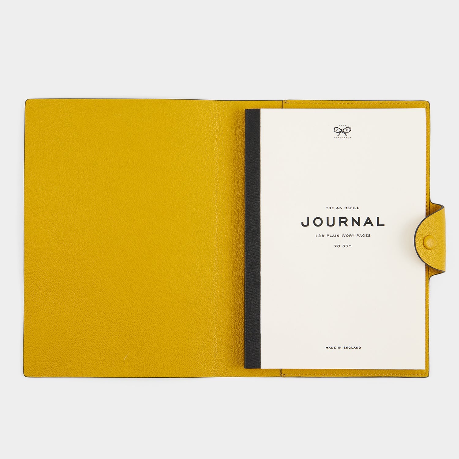 Wink A5 Journal -

          
            Capra Leather in Mustard Yellow -
          

          Anya Hindmarch US
