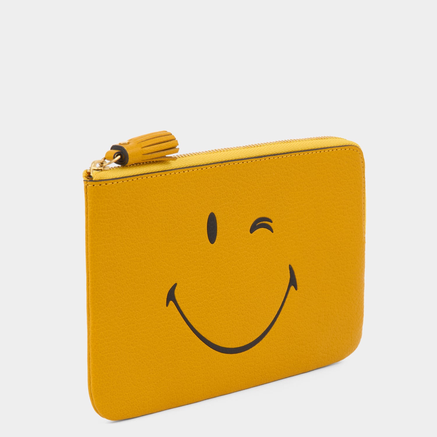 Wink Zip Loose Pocket -

          
            Capra Leather in Mustard Yellow -
          

          Anya Hindmarch US
