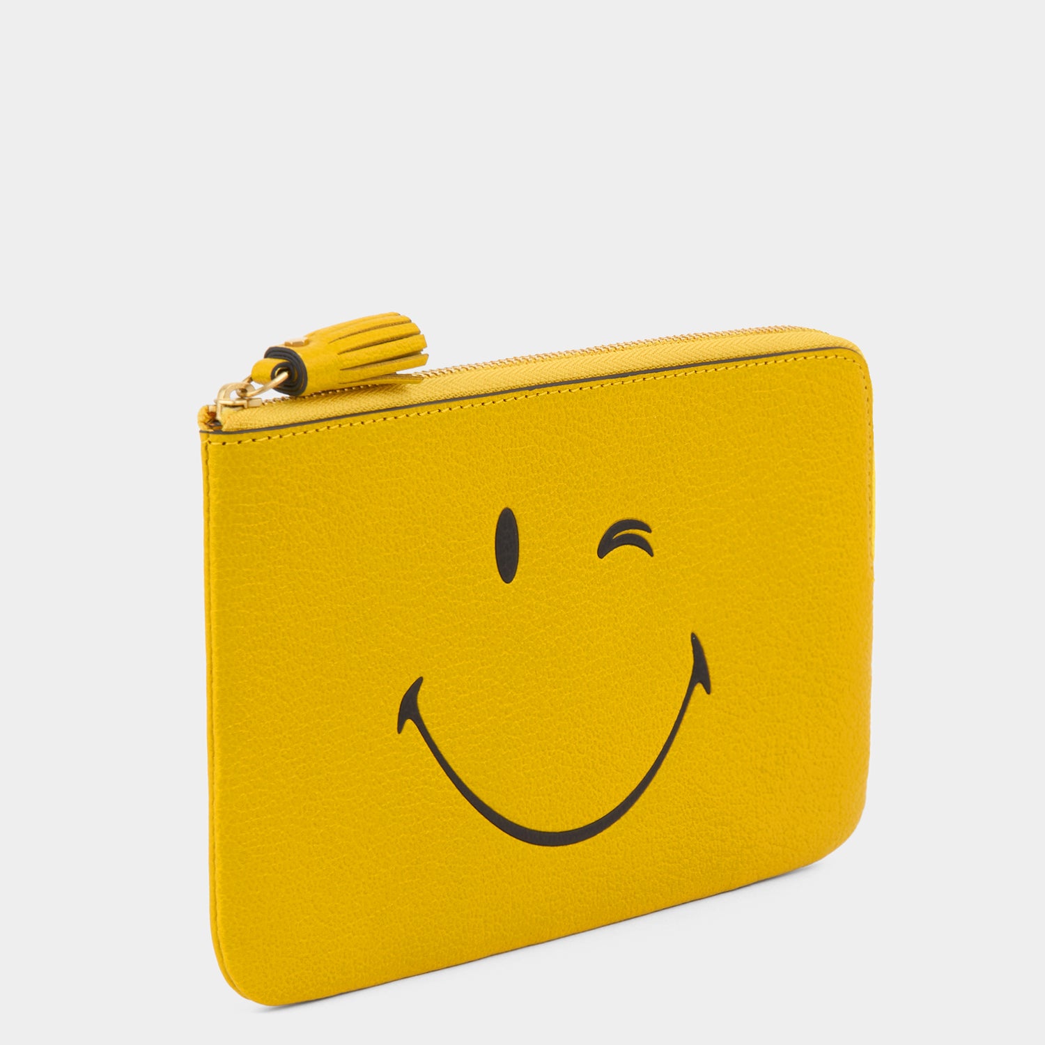 Wink Zip Loose Pocket -

          
            Capra Leather in Mustard Yellow -
          

          Anya Hindmarch US
