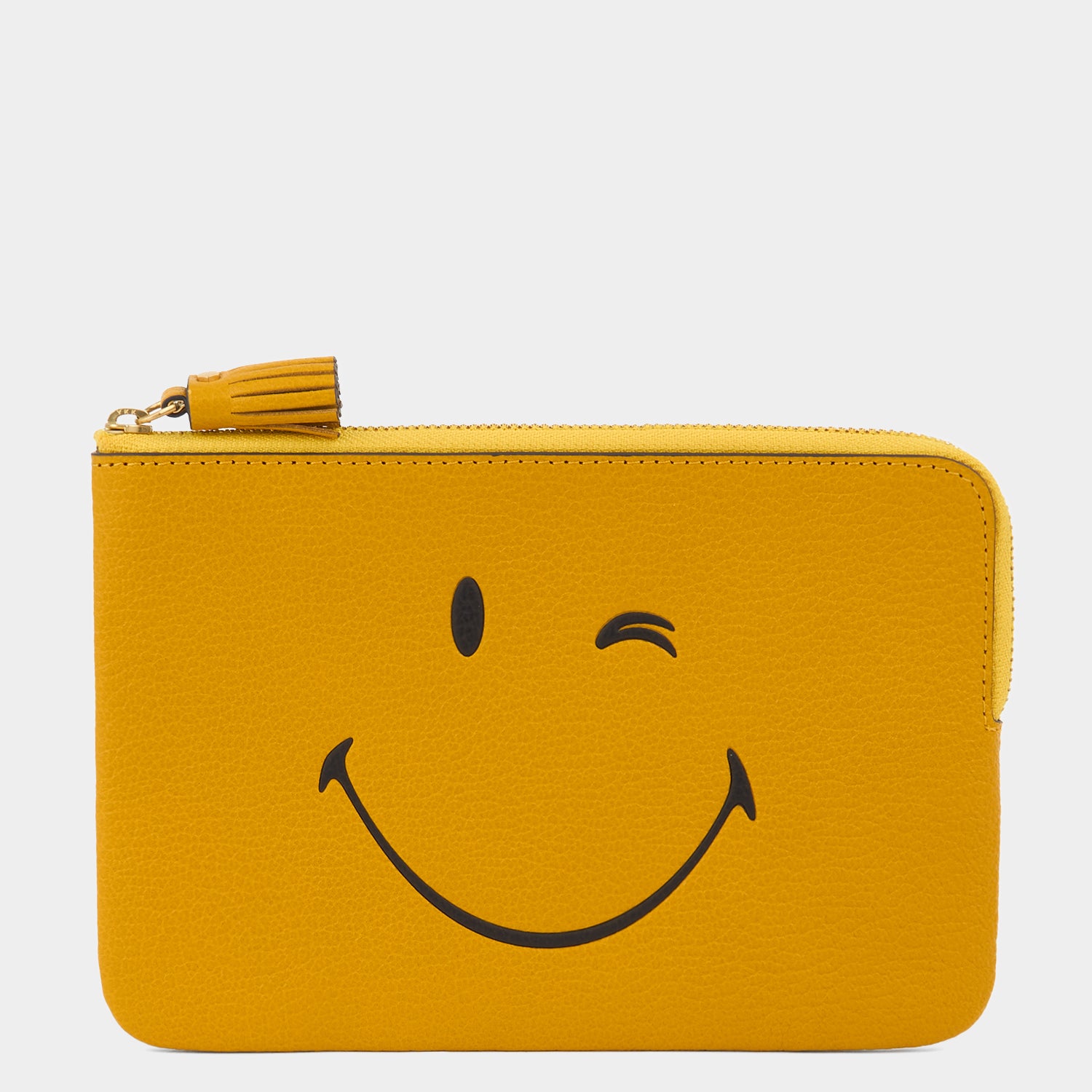 Wink Zip Loose Pocket -

          
            Capra Leather in Mustard Yellow -
          

          Anya Hindmarch US
