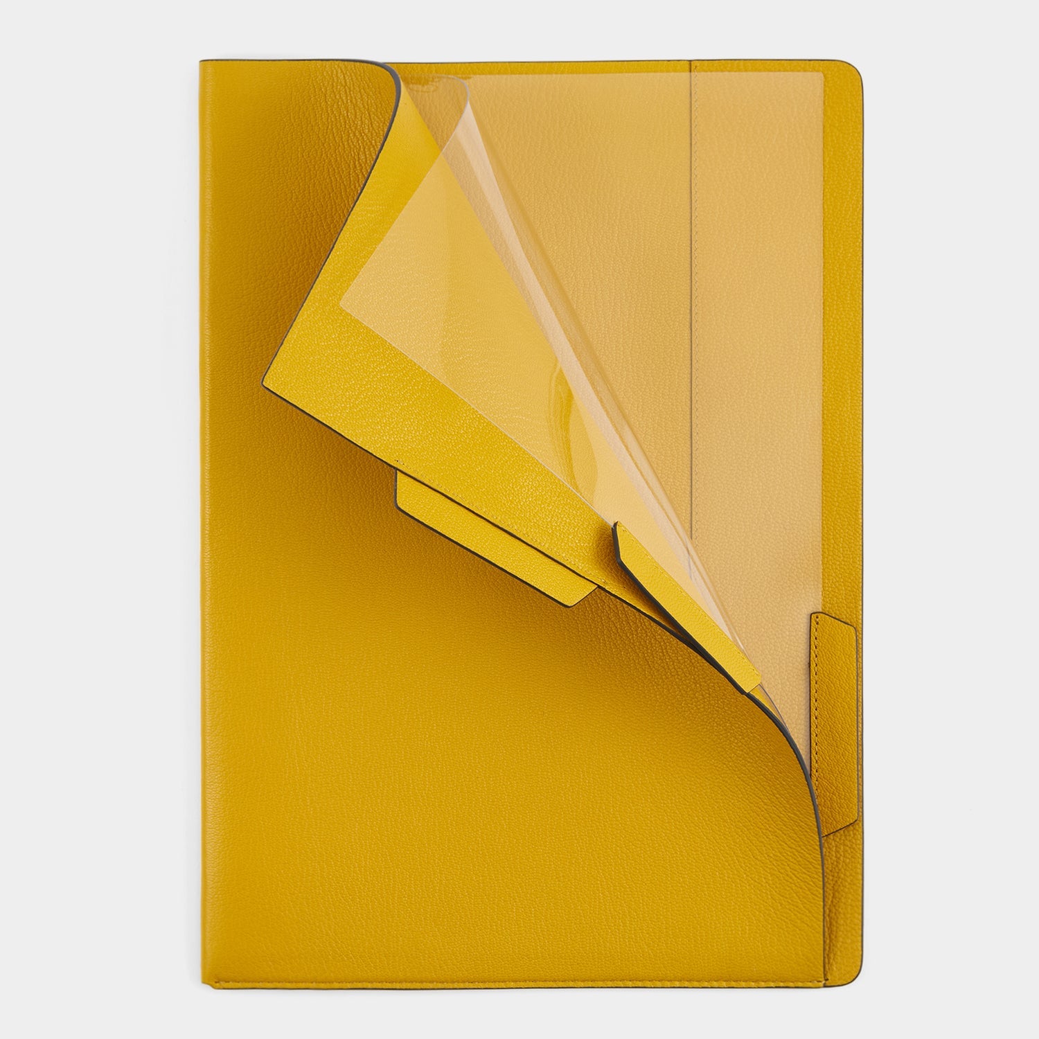 Wink A4 Document Sleeve -

          
            Capra Leather in Mustard Yellow -
          

          Anya Hindmarch US
