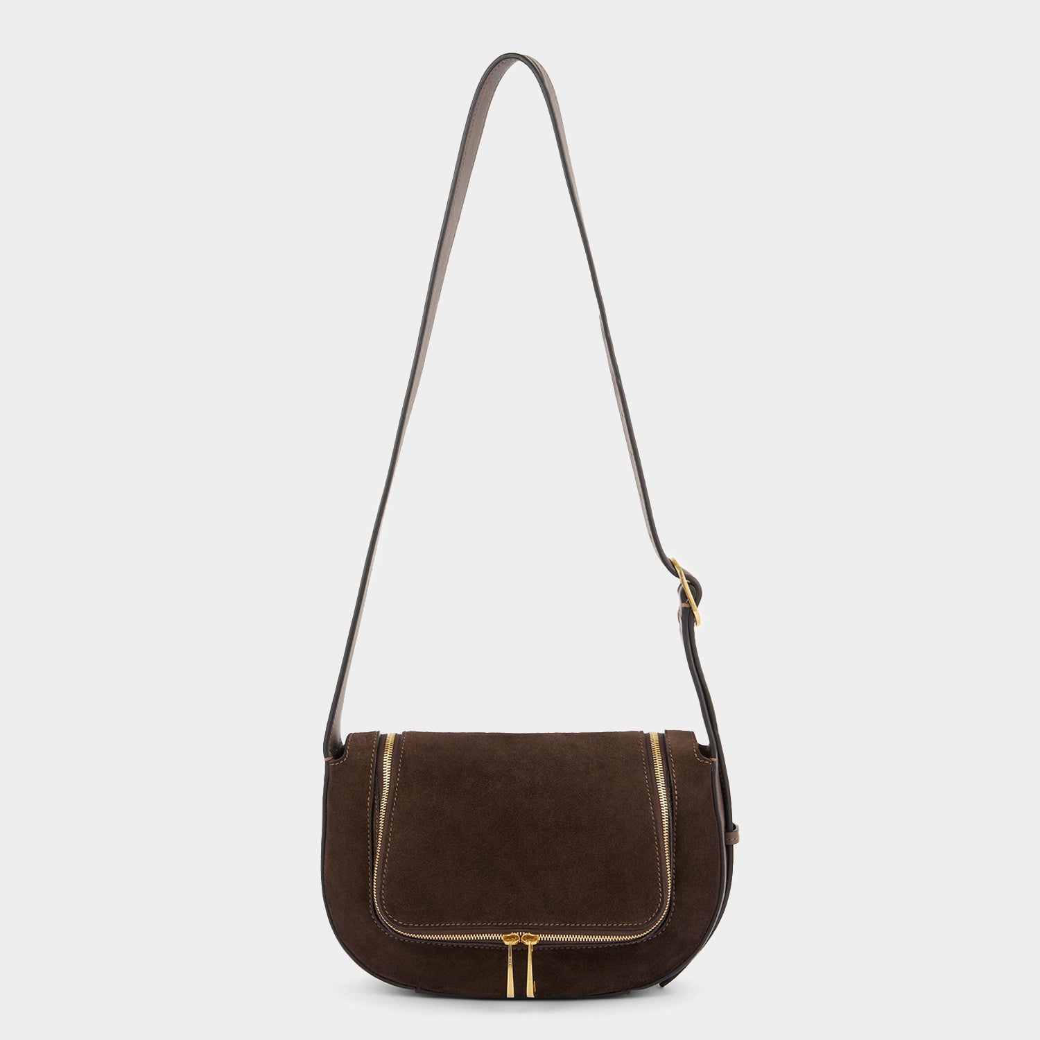 Vere Small Cross-body -

          
            Suede/Calf Leather in Truffle -
          

          Anya Hindmarch US
