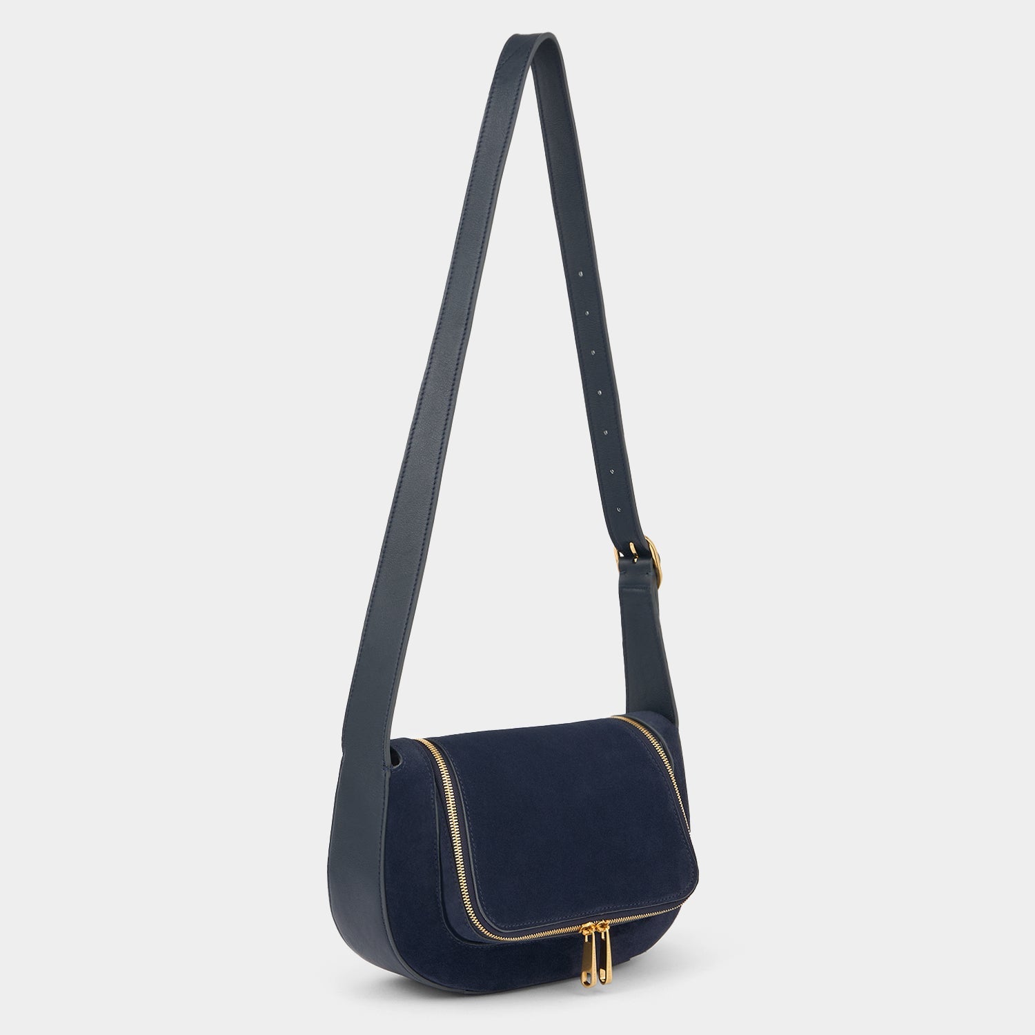 Vere Small Cross-body -

          
            Suede/Calf Leather in Marine -
          

          Anya Hindmarch US
