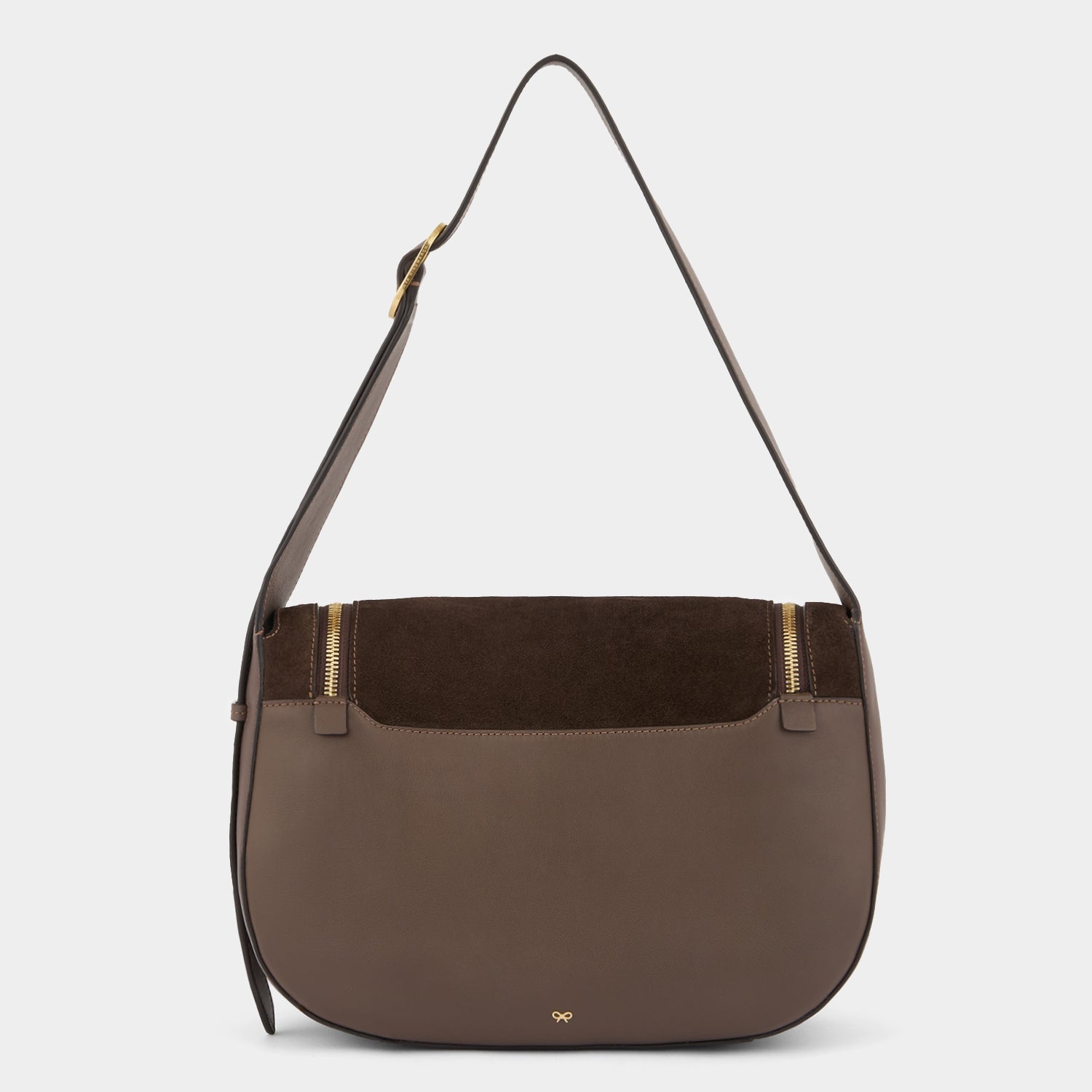 Vere Shoulder Bag -

          
            Suede/Calf Leather in Truffle -
          

          Anya Hindmarch US
