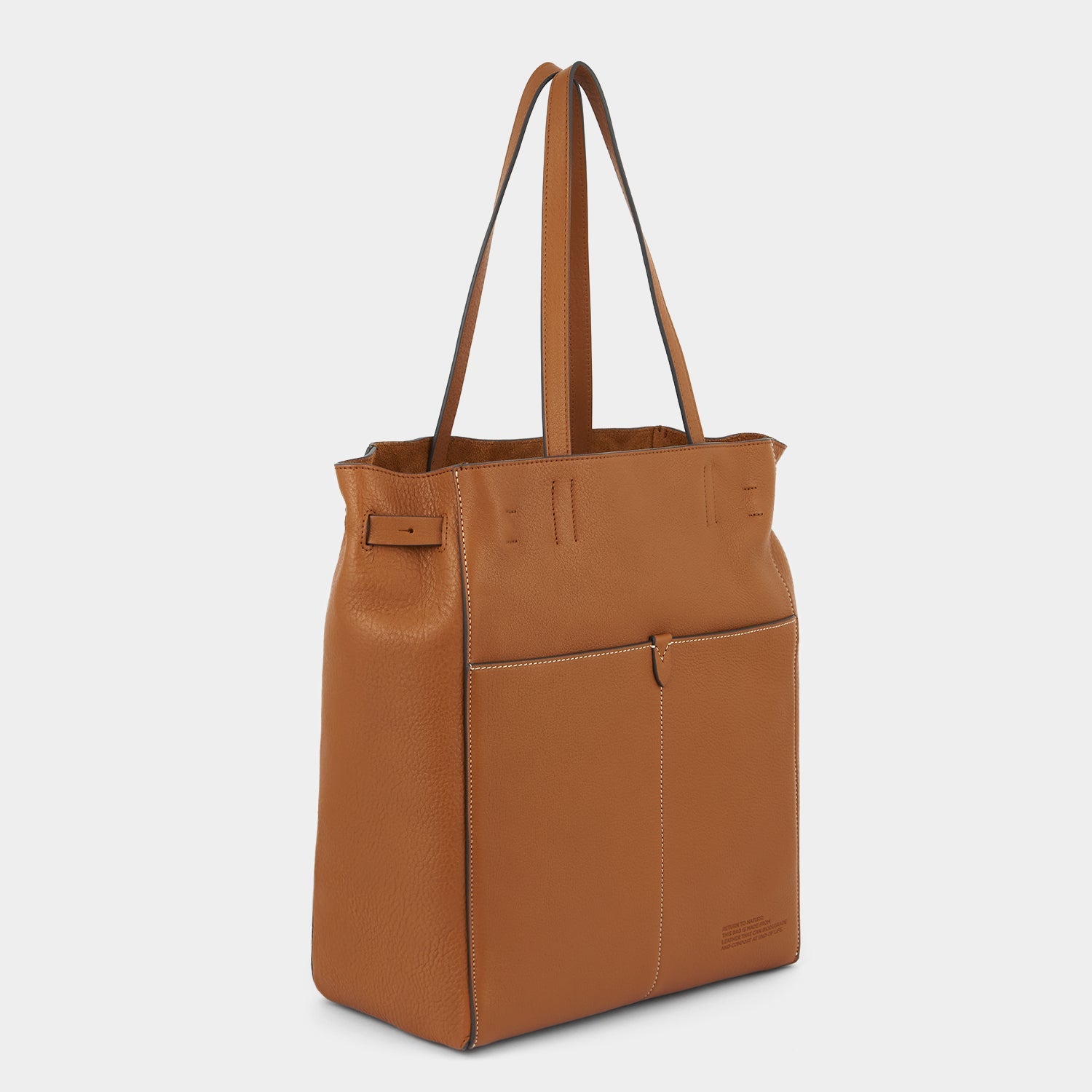 Return to Nature N/S Tote -

          
            Natural Grain Leather in Pecan Brown -
          

          Anya Hindmarch US
