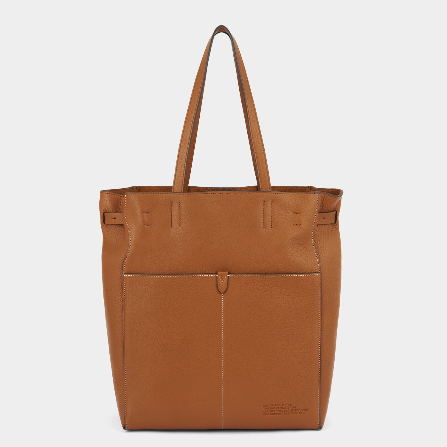 Return to Nature N/S Tote -

          
            Natural Grain Leather in Pecan Brown -
          

          Anya Hindmarch US
