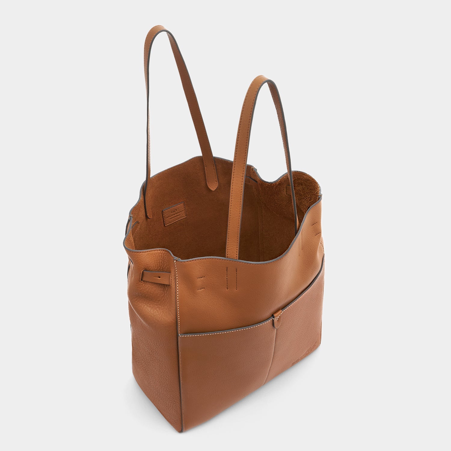 Return to Nature N/S Tote -

          
            Natural Grain Leather in Pecan Brown -
          

          Anya Hindmarch US
