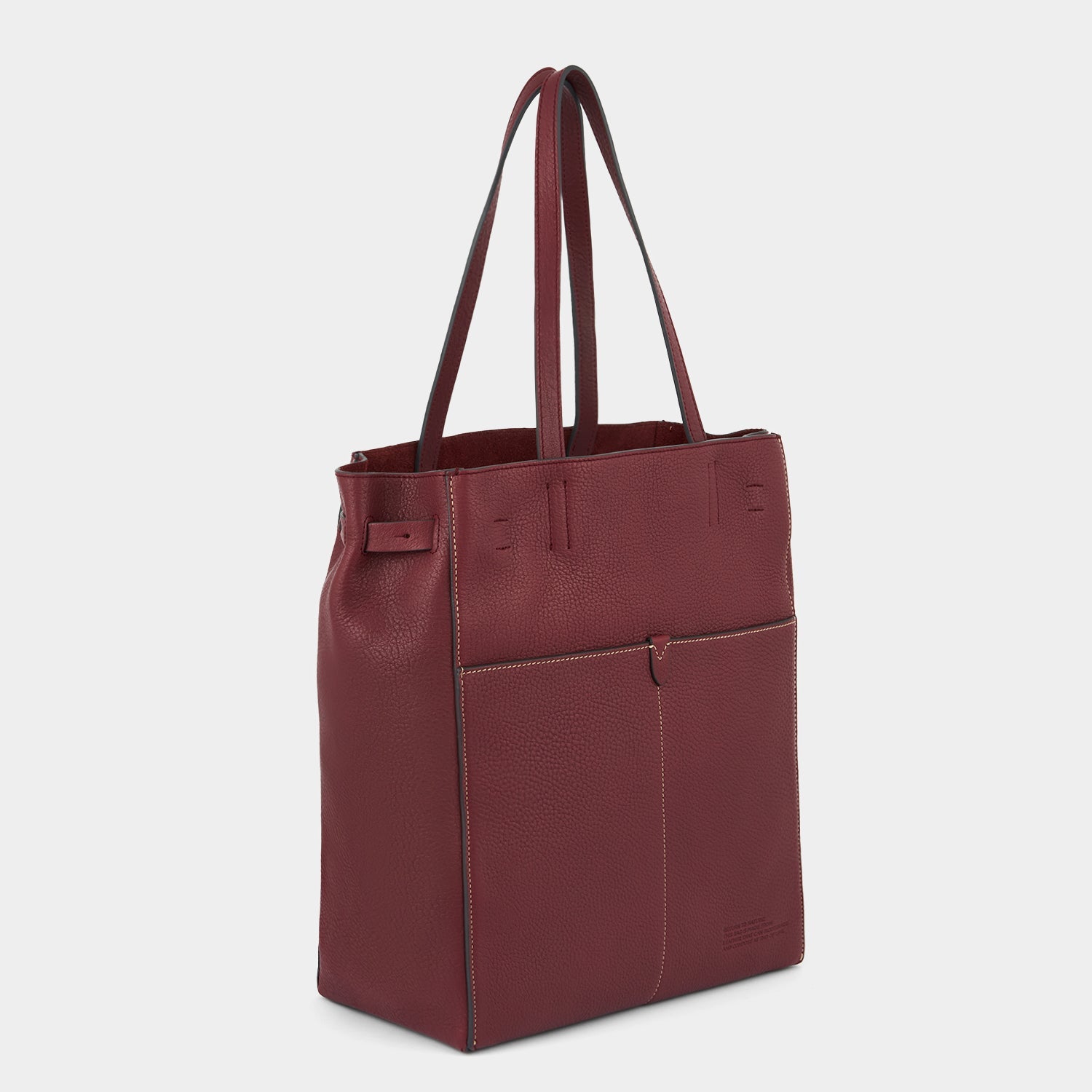 Return to Nature N/S Tote -

          
            Natural Grain Leather in Rosewood -
          

          Anya Hindmarch US
