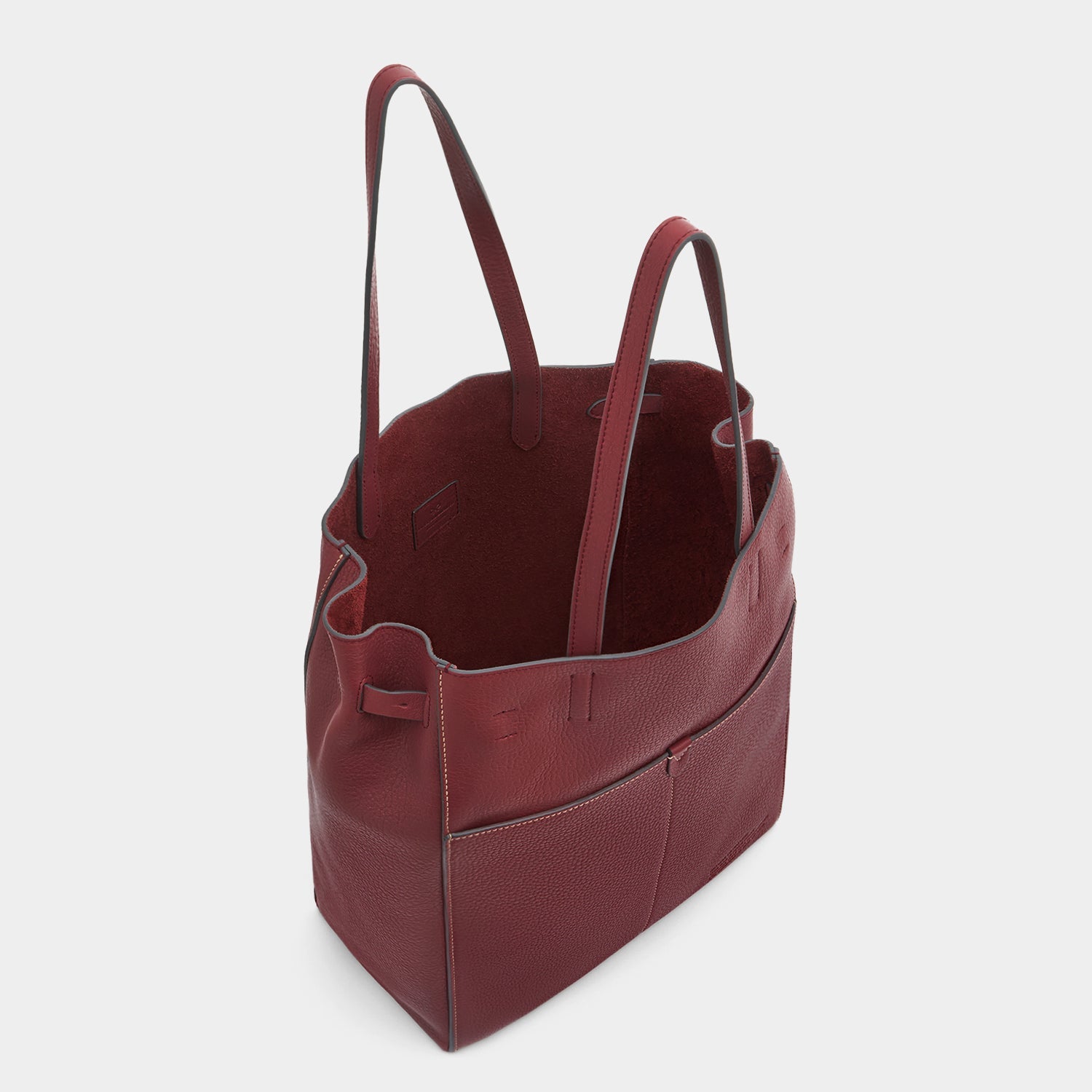 Return to Nature N/S Tote -

          
            Natural Grain Leather in Rosewood -
          

          Anya Hindmarch US
