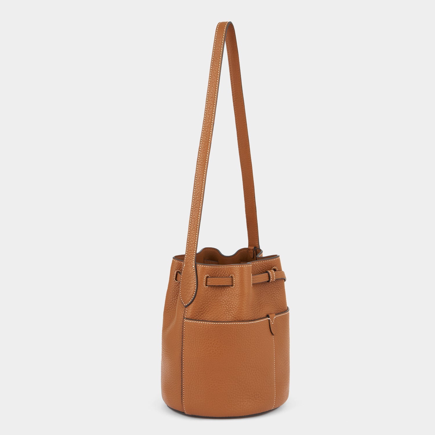 Return to Nature Small Bucket Bag -

          
            Natural Grain Leather in Pecan Brown -
          

          Anya Hindmarch US
