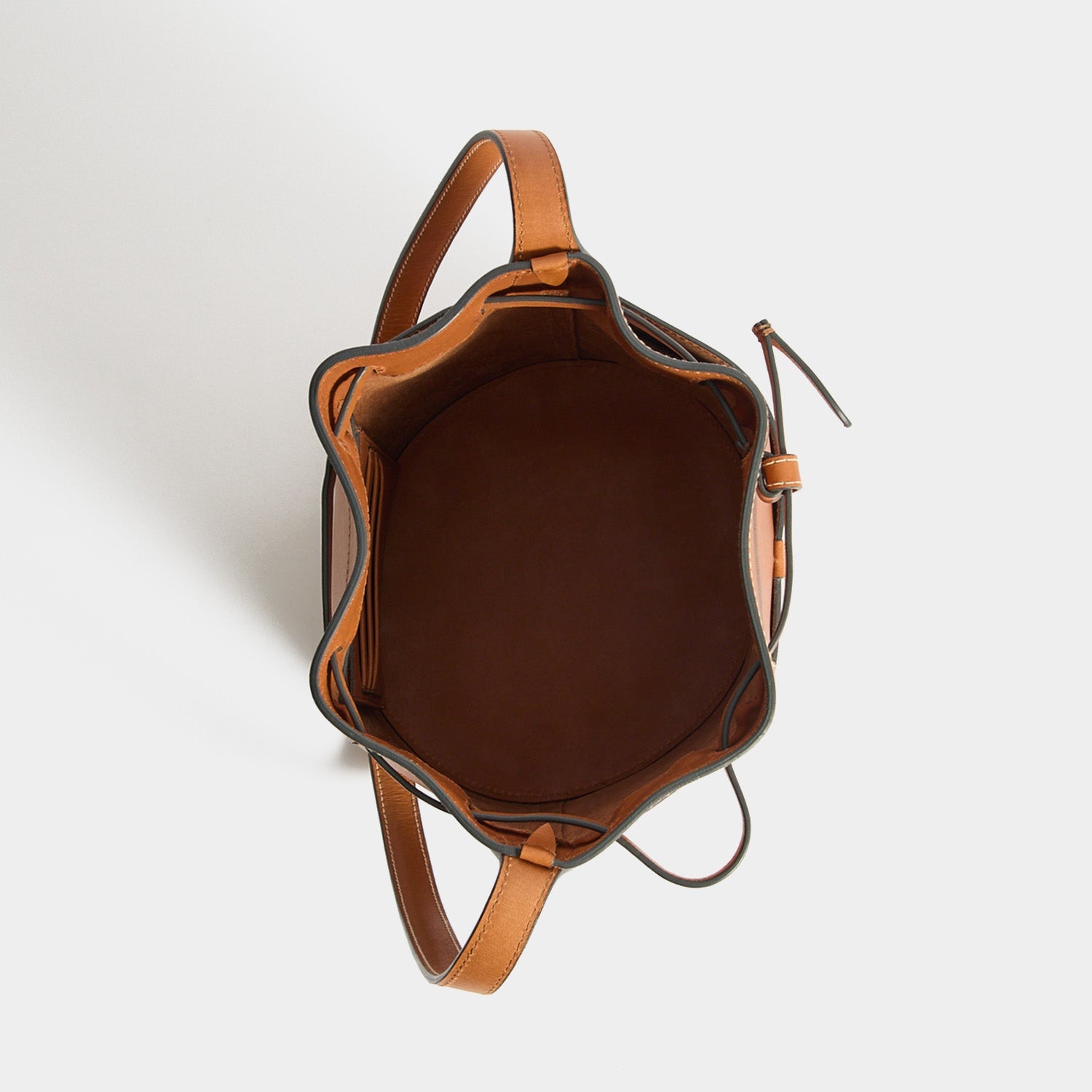 Return To Nature Small Bucket Bag -

          
            Natural Grain Leather in Pecan Brown -
          

          Anya Hindmarch US
