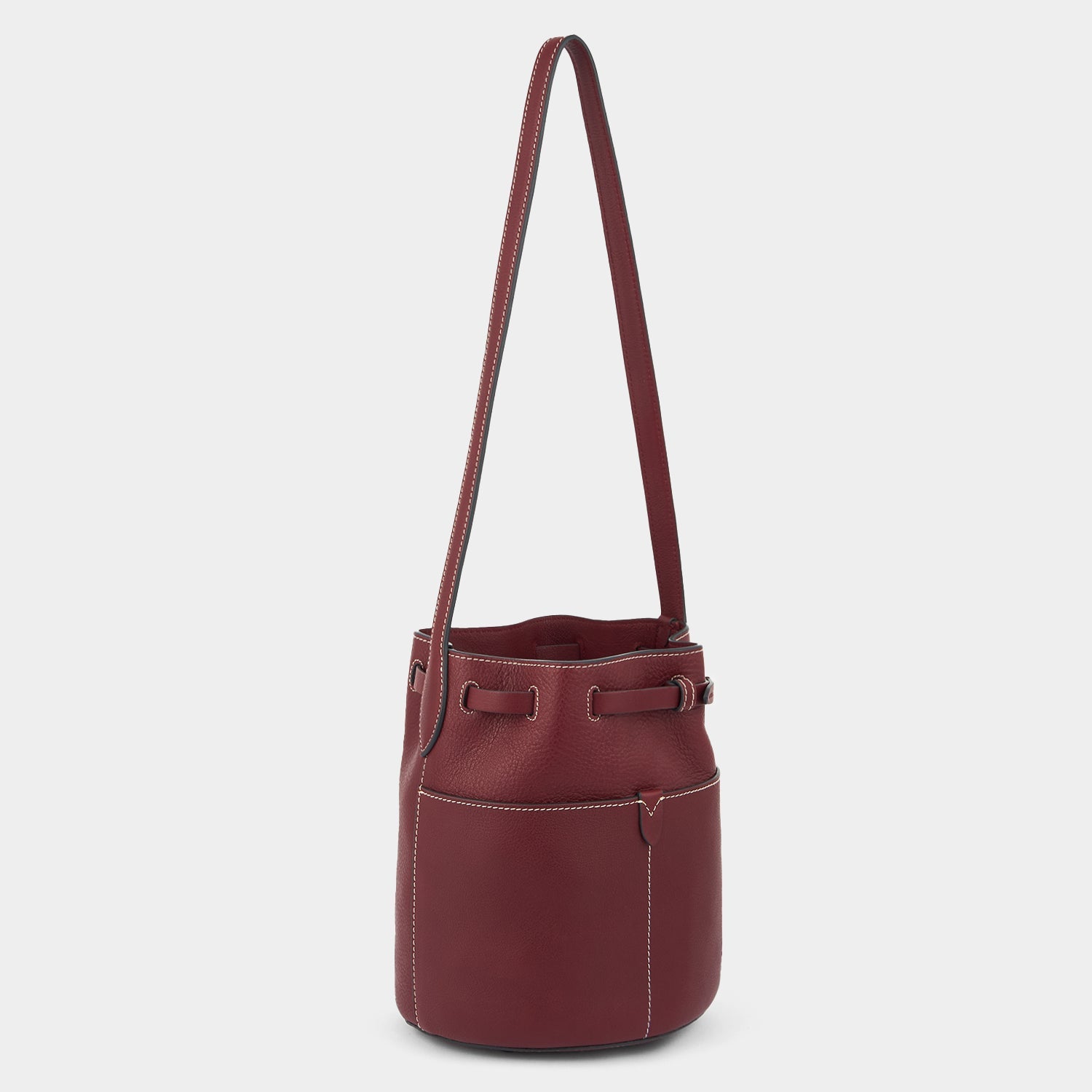 Return to Nature Small Bucket Bag -

          
            Natural Grain Leather in Rosewood Red -
          

          Anya Hindmarch US
