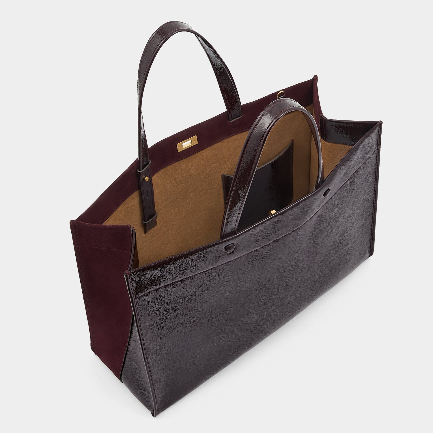 Mortimer Tote -

          
            Calf Leather in Grape -
          

          Anya Hindmarch US
