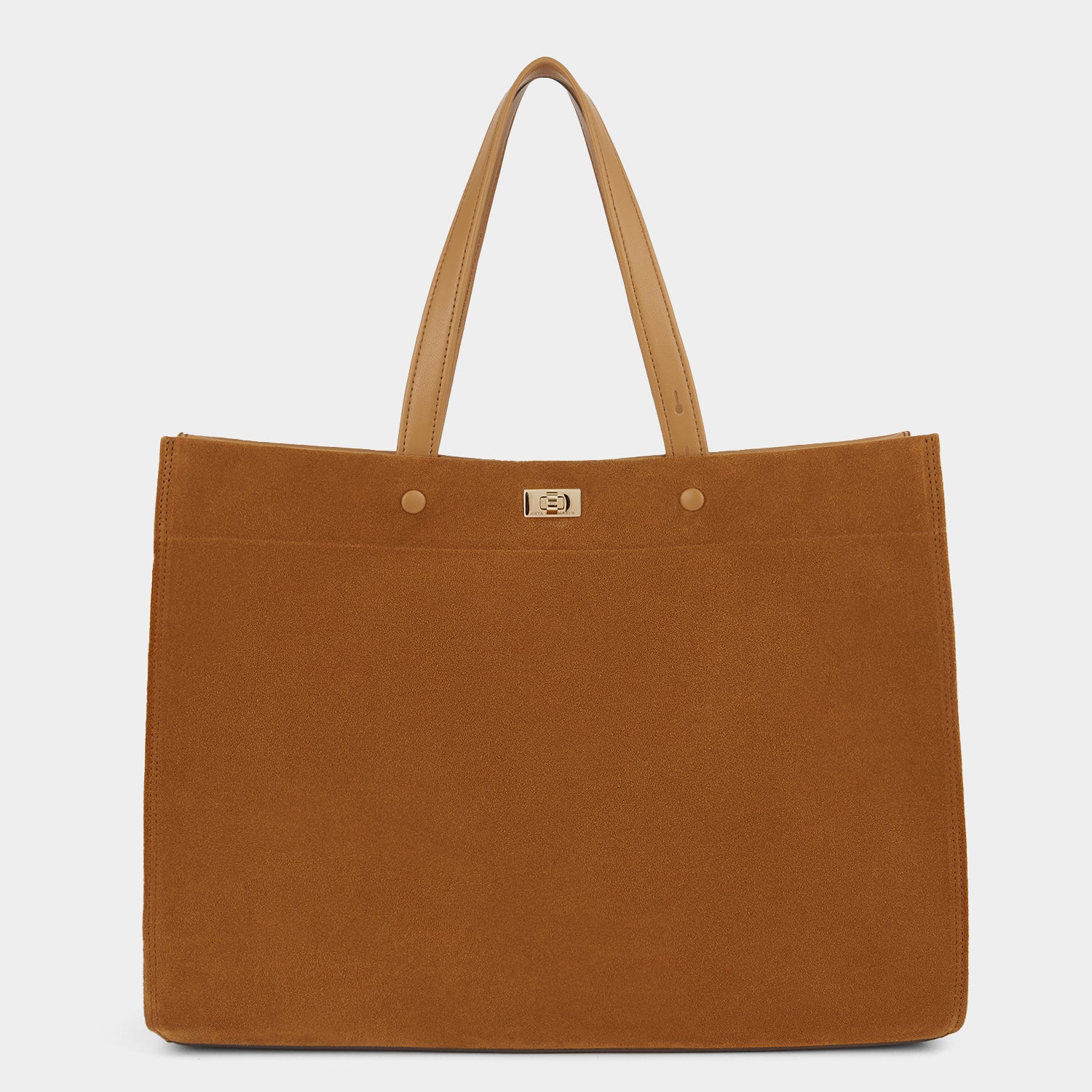 Mortimer Tote -

          
            Suede/Calf Leather in Manilla Beige -
          

          Anya Hindmarch US
