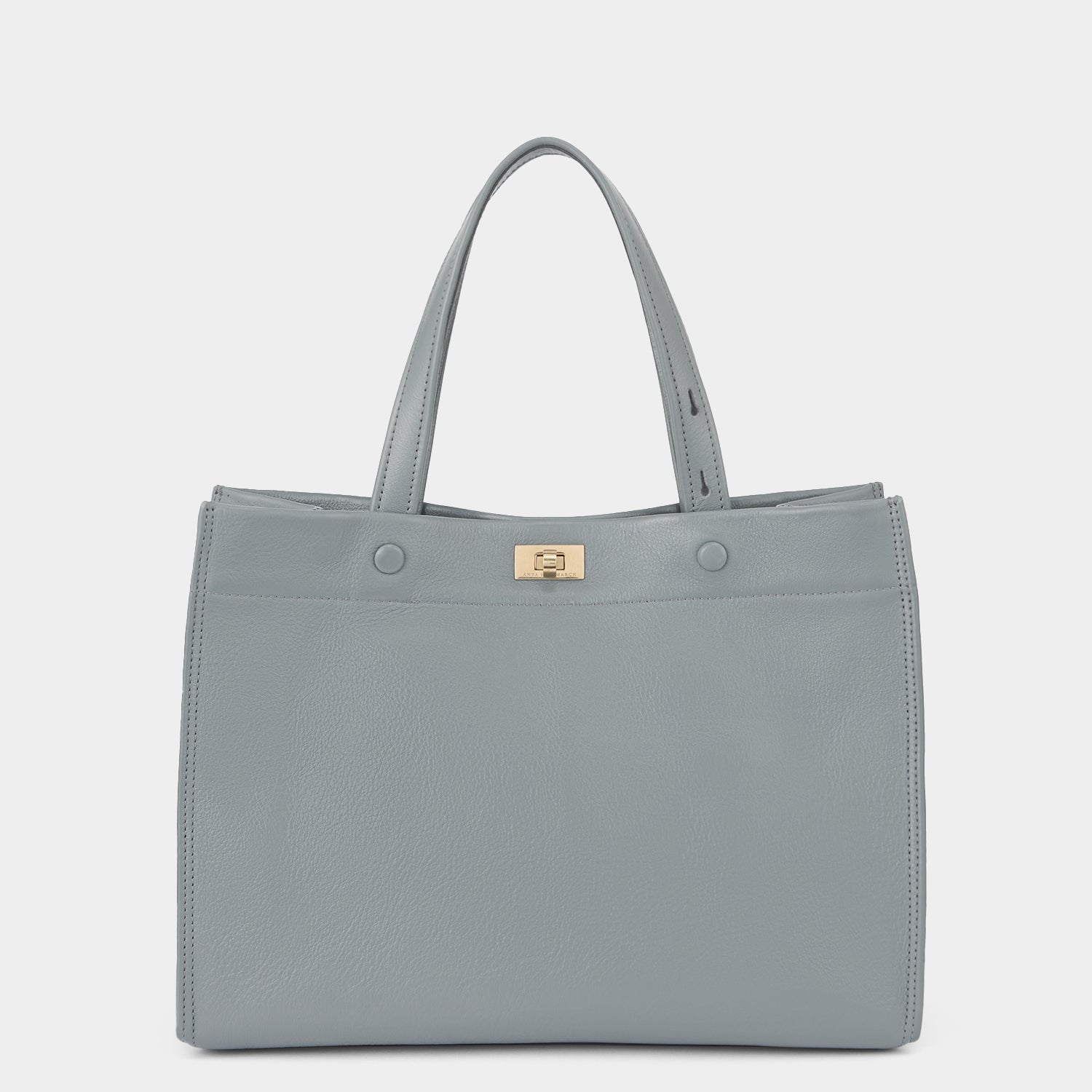 Mortimer Small Tote -

          
            Calf Leather in Shadow Grey -
          

          Anya Hindmarch US
