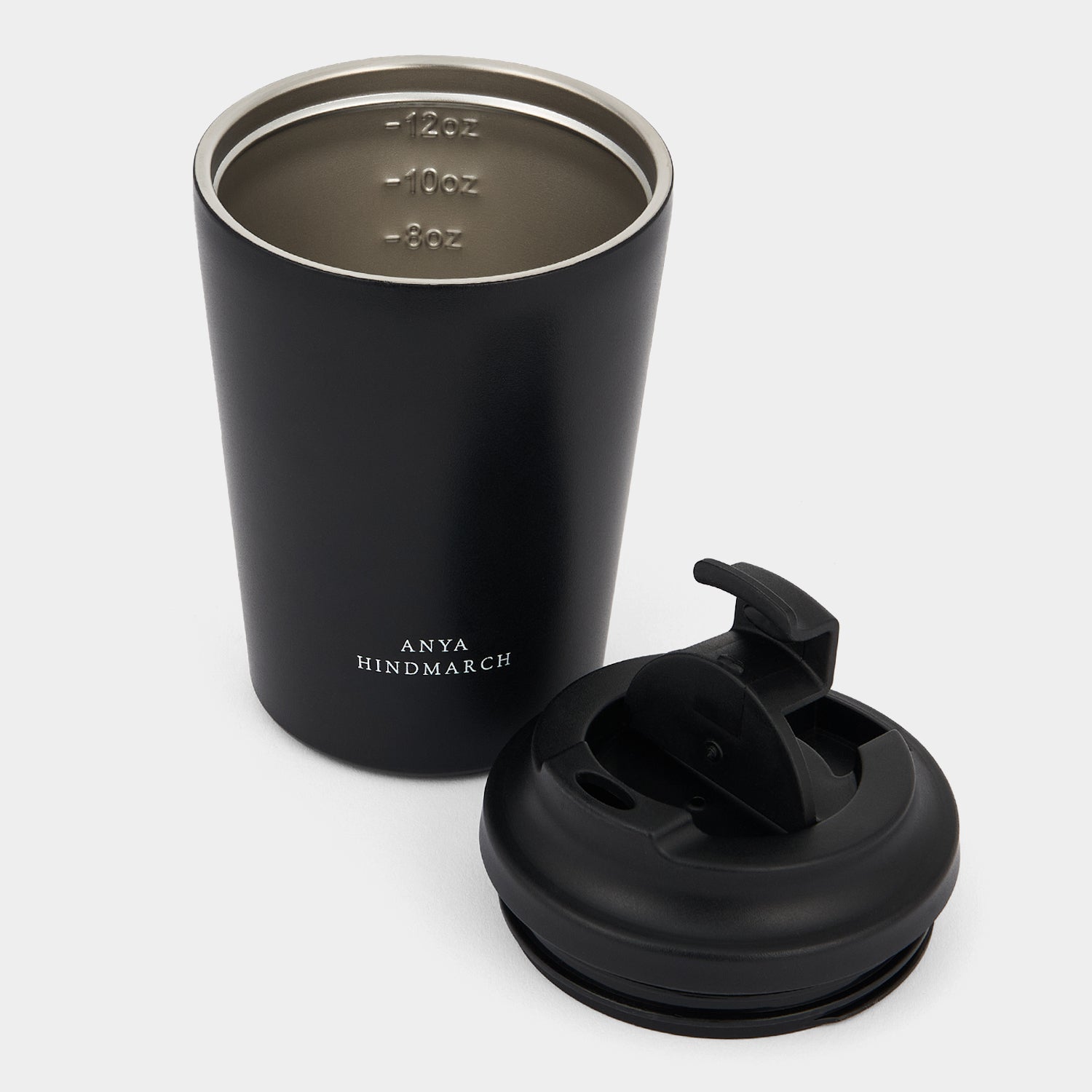 Eyes Reusable Coffee Cup -

          
            Stainless Steel in Black -
          

          Anya Hindmarch US
