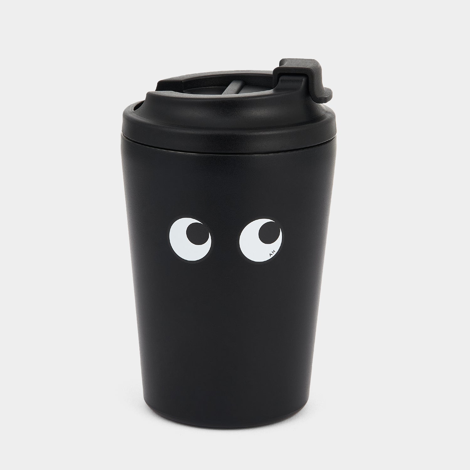 Eyes Reusable Coffee Cup -

          
            Stainless Steel in Black -
          

          Anya Hindmarch US
