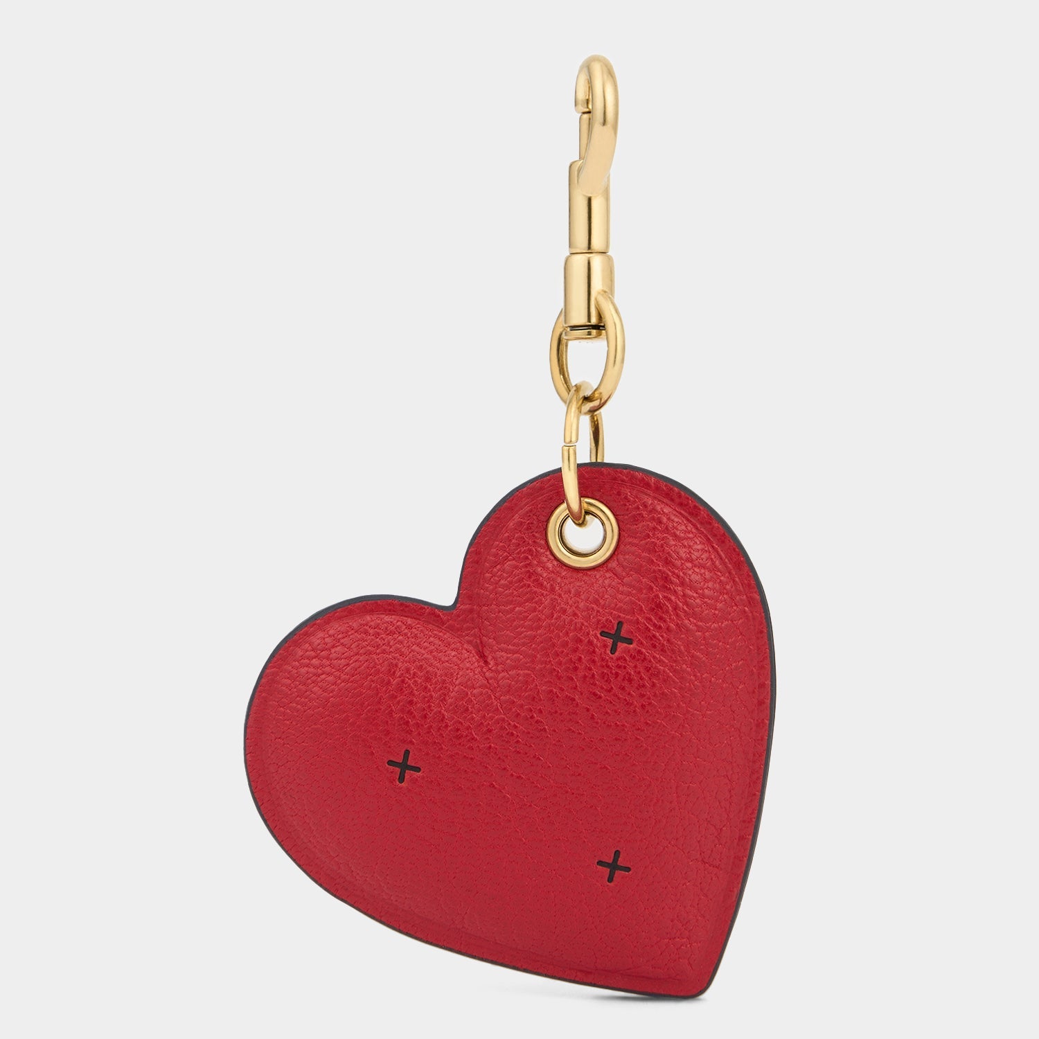 Chubby Heart Charm -

          
            Capra Leather in Bright Red -
          

          Anya Hindmarch US
