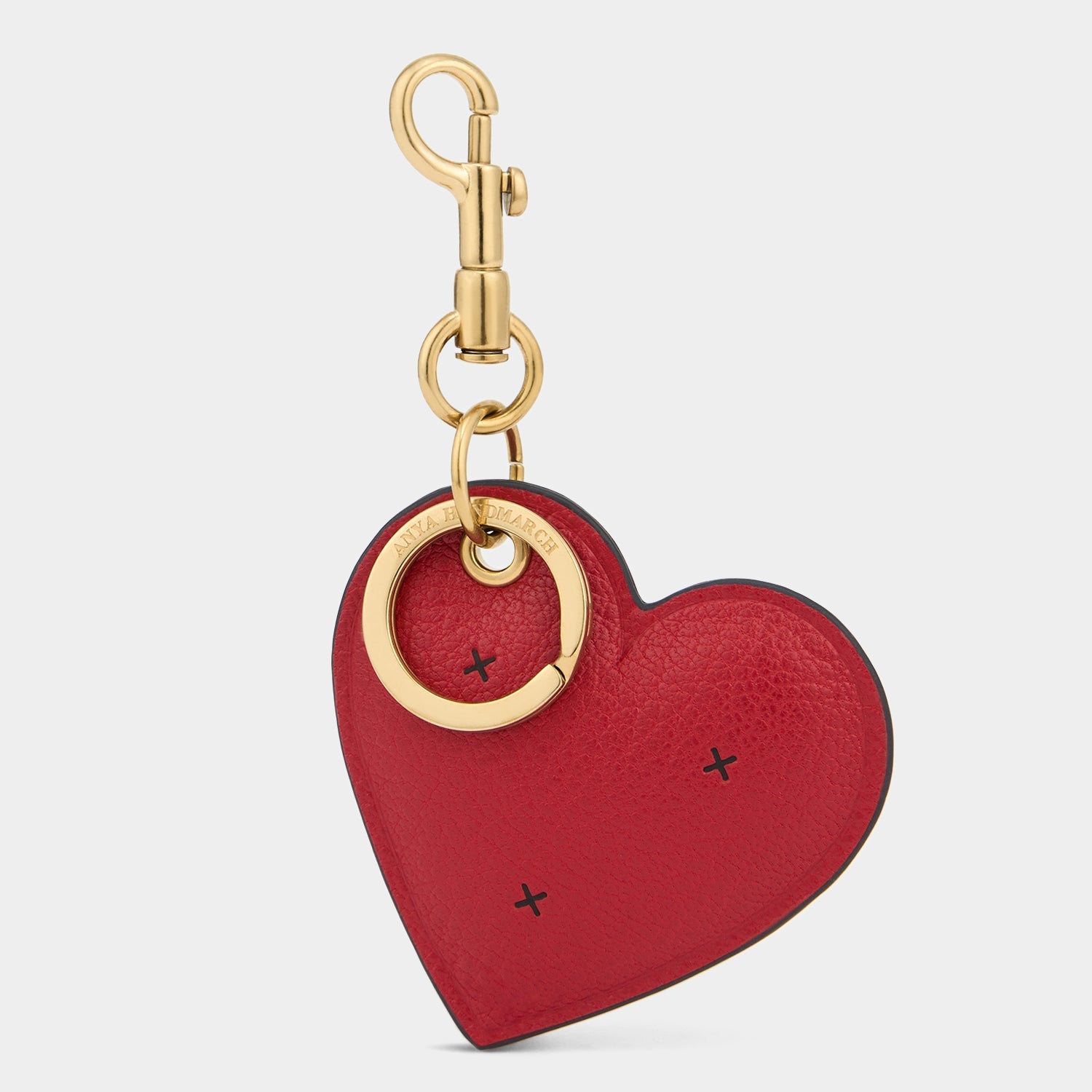 Chubby Heart Charm -

          
            Capra Leather in Bright Red -
          

          Anya Hindmarch US
