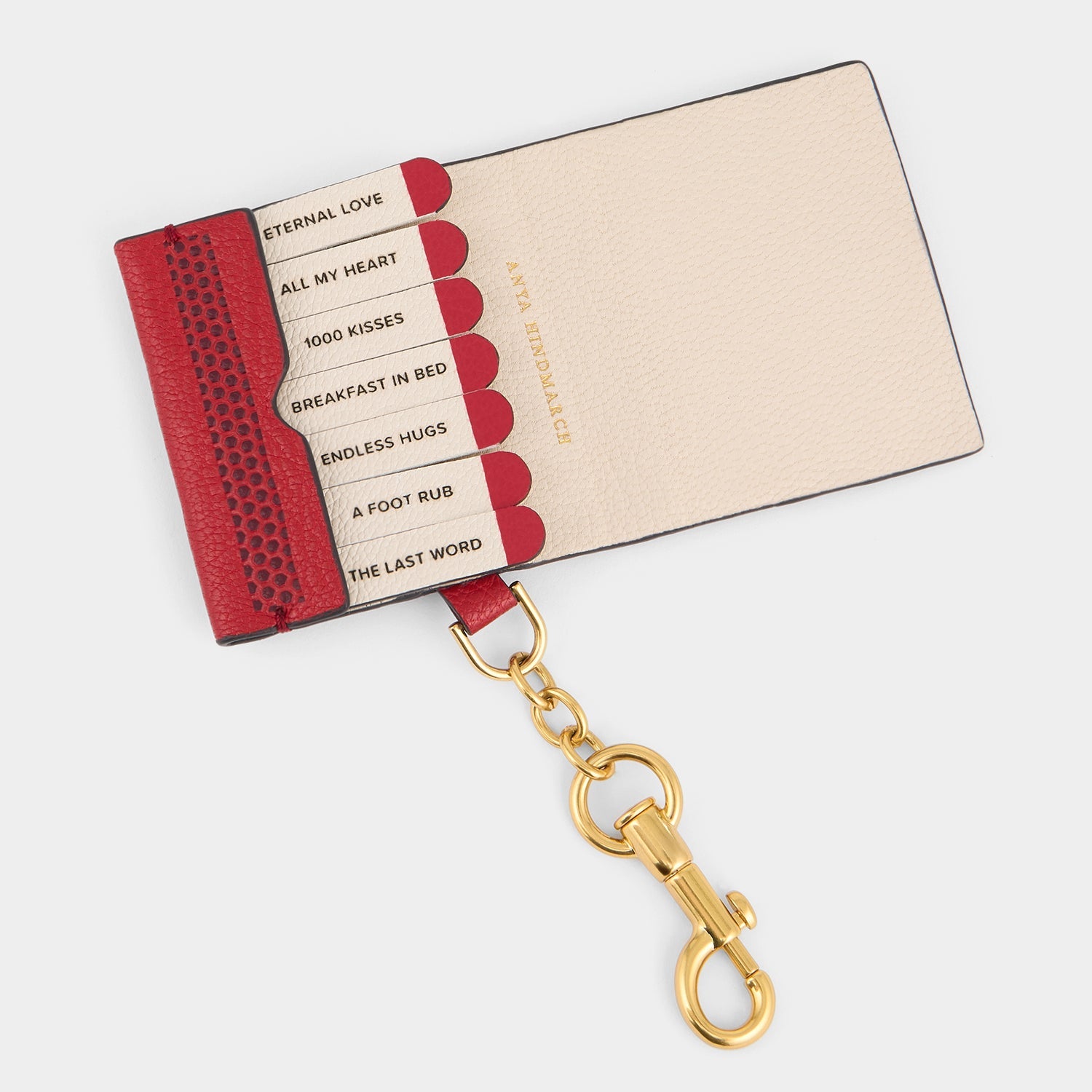 Chubby Heart Match Book Charm -

          
            Capra Leather in Bright Red -
          

          Anya Hindmarch US
