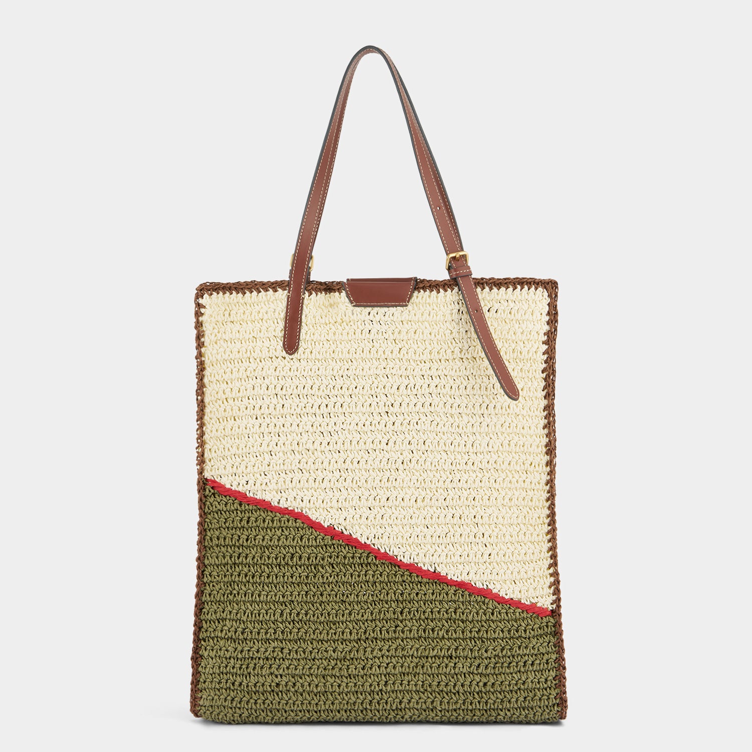 Anya Brands Perello N/S Tote -

          
            Paper Raffia in Chalk White -
          

          Anya Hindmarch US
