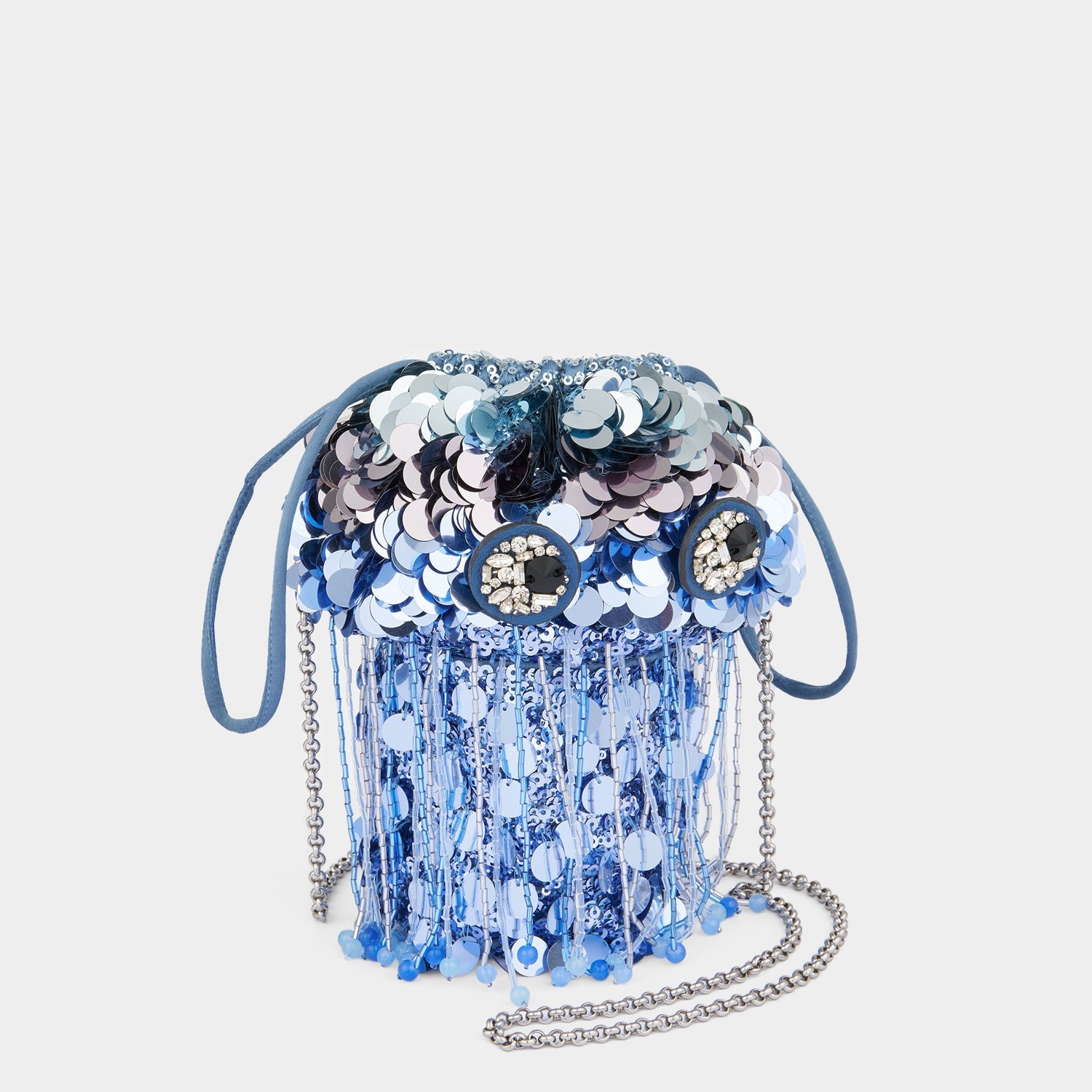 Jellyfish Cross-body -

          
            Sequins in Sky Blue -
          

          Anya Hindmarch US
