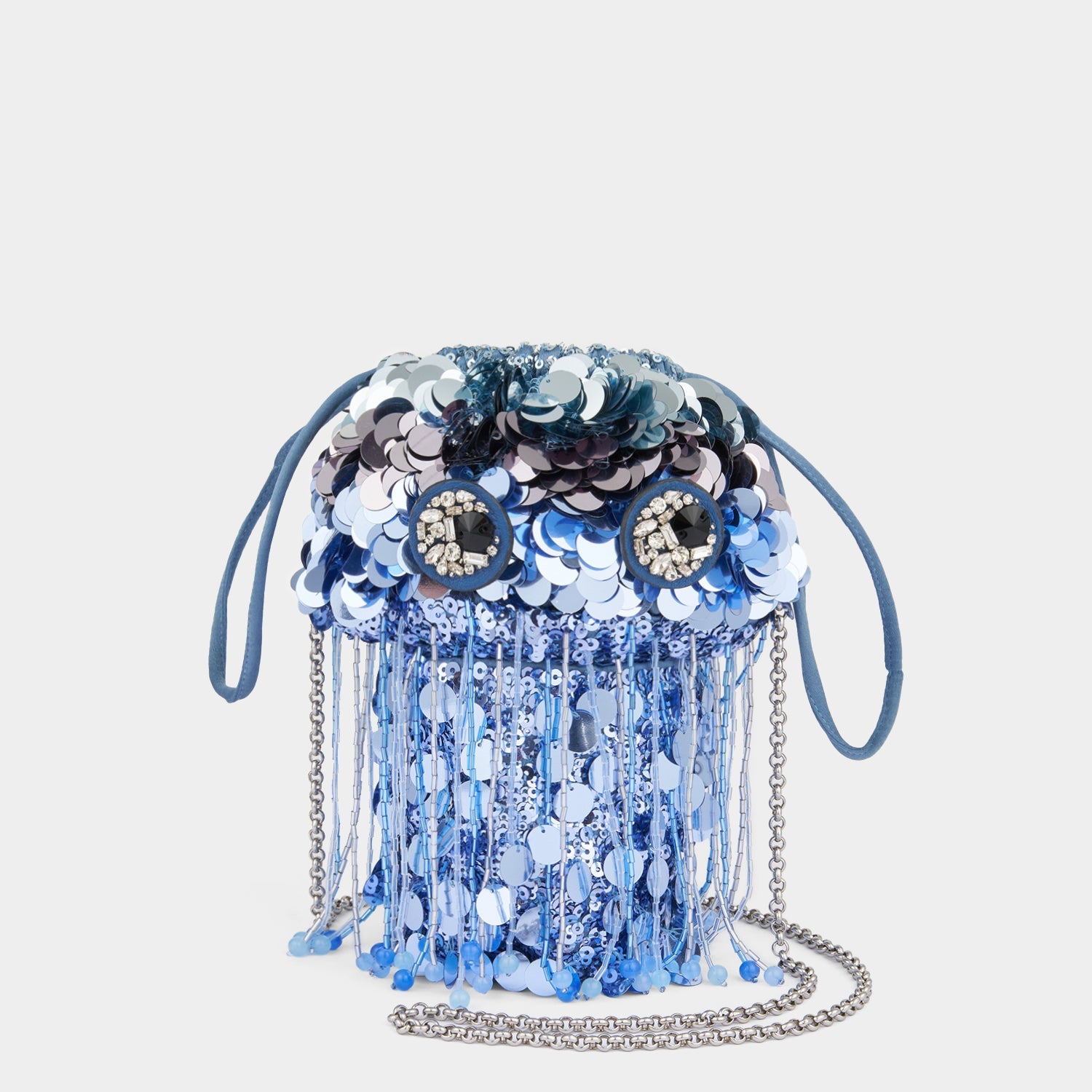 Jellyfish Cross-body -

          
            Sequins in Sky Blue -
          

          Anya Hindmarch US
