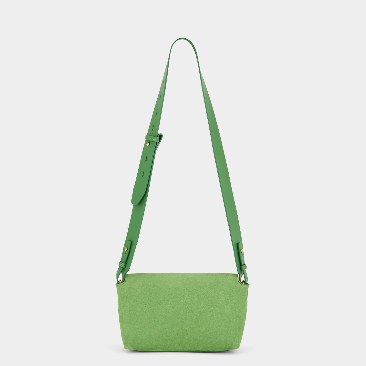 Mortimer Cross-body -

          
            Suede Leather in Pea Green -
          

          Anya Hindmarch US
