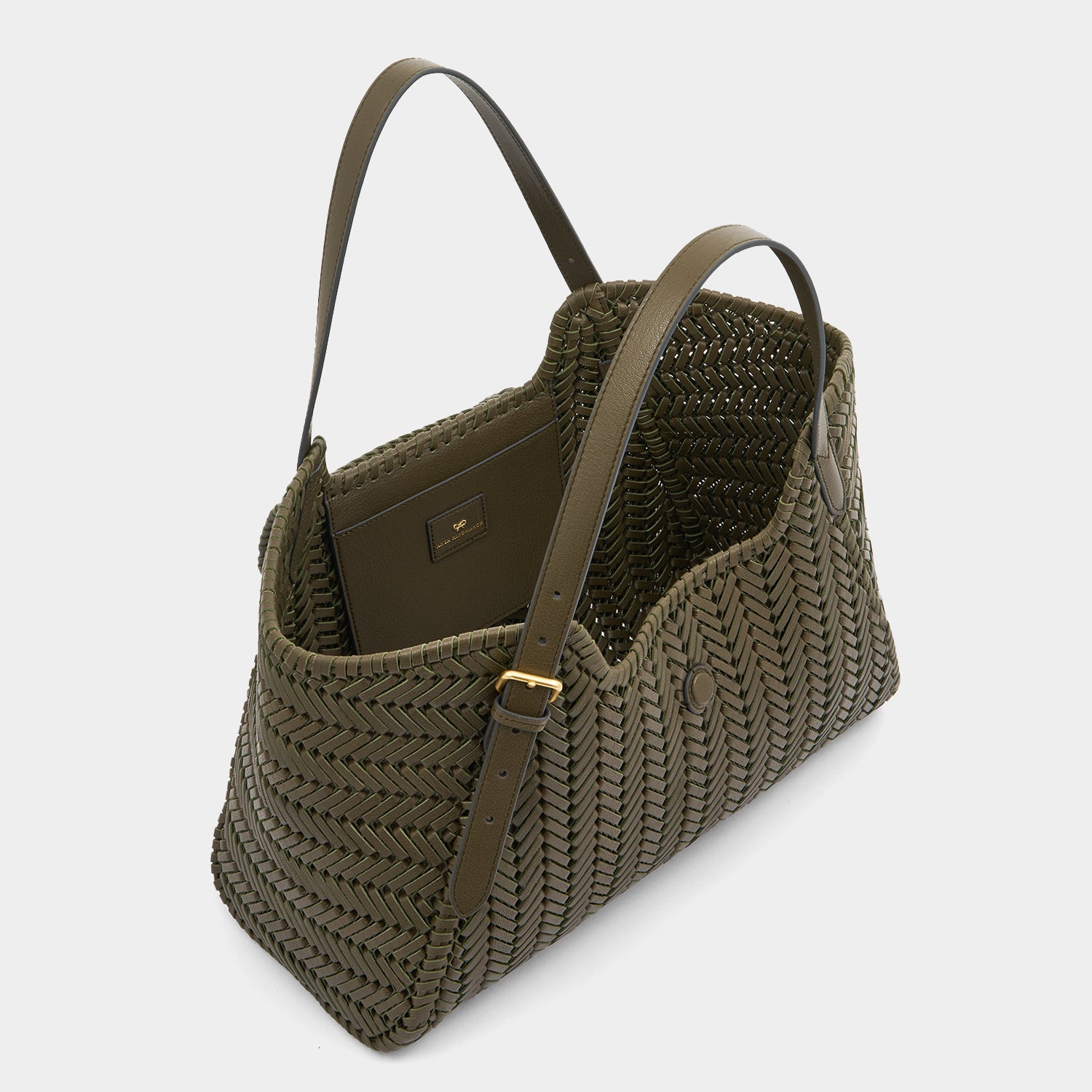 Neeson Tassel Tote -

          
            Capra Leather in Khaki -
          

          Anya Hindmarch US
