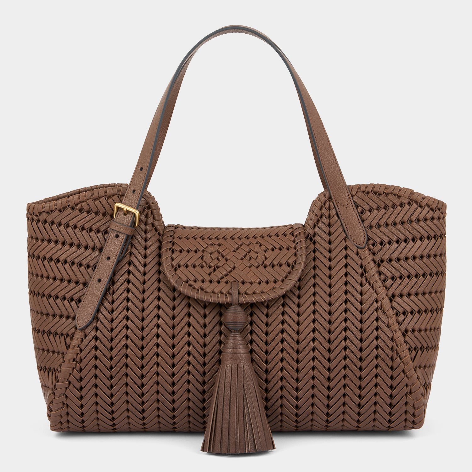 Neeson Tassel Tote -

          
            Capra Leather in Vole -
          

          Anya Hindmarch US
