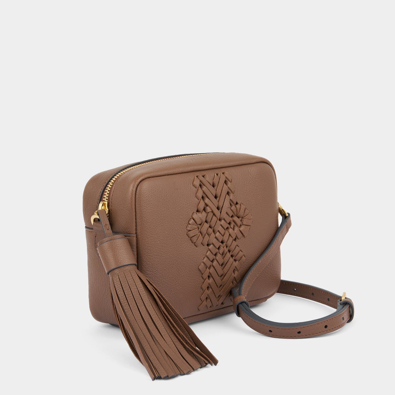 Neeson Tassel Cross-body -

          
            Capra Leather in Vole -
          

          Anya Hindmarch US
