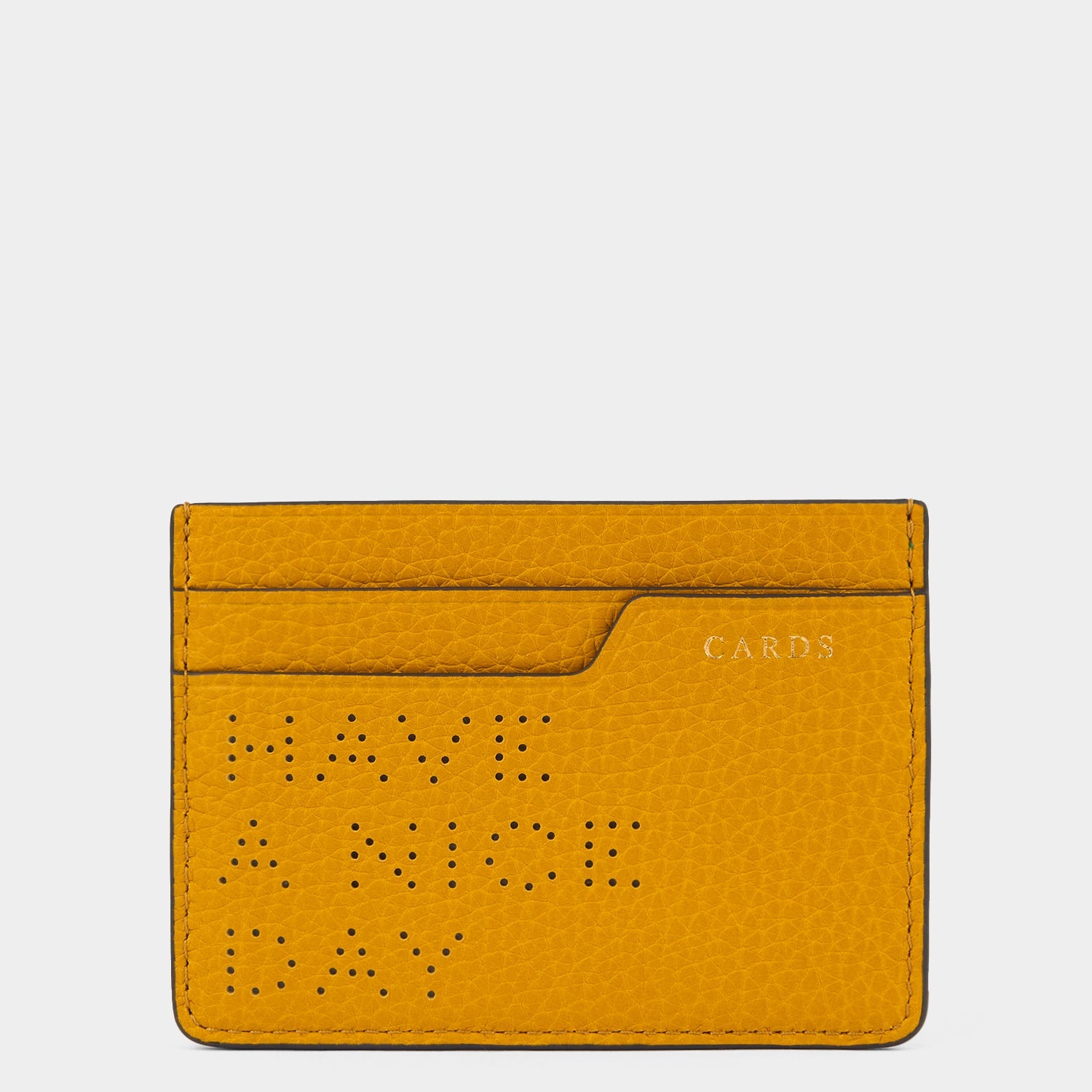 Have a Nice Day Card Case -

          
            Calf Leather in Mustard -
          

          Anya Hindmarch US
