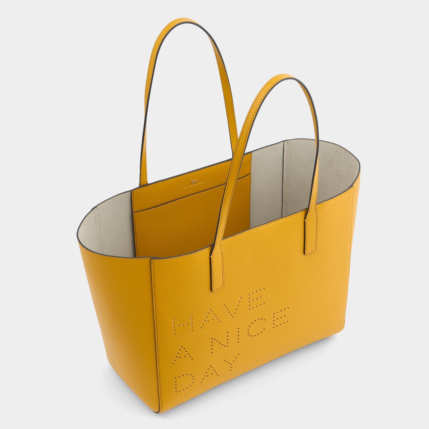 Have a Nice Day Ebury Tote -

          
            Capra Leather in Mustard -
          

          Anya Hindmarch US
