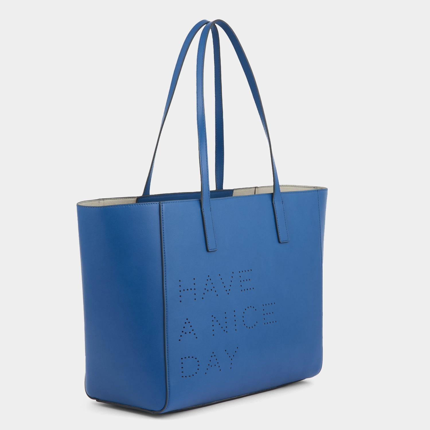 Have a Nice Day Ebury Tote -

          
            Smooth Leather in Blueberry -
          

          Anya Hindmarch US
