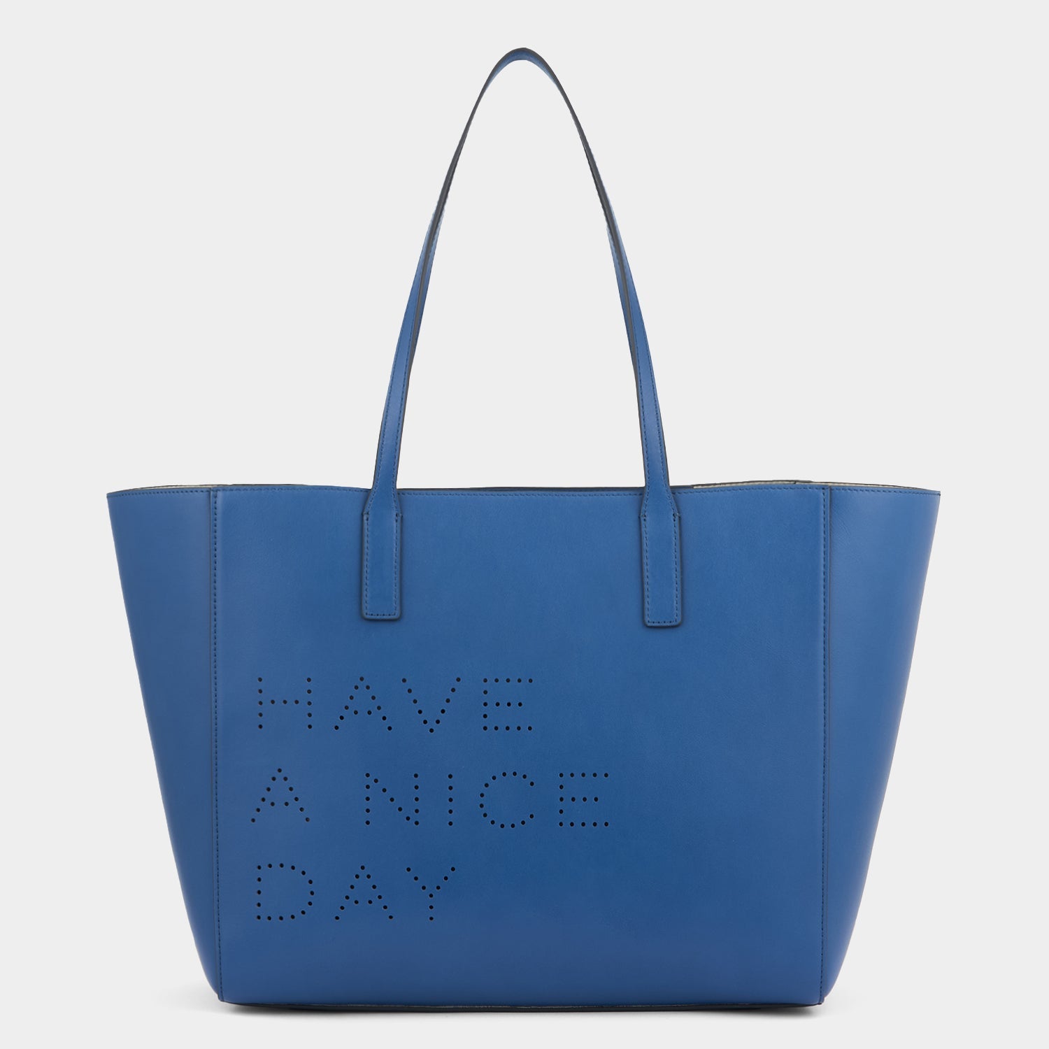 Have a Nice Day Ebury Tote -

          
            Smooth Leather in Blueberry -
          

          Anya Hindmarch US
