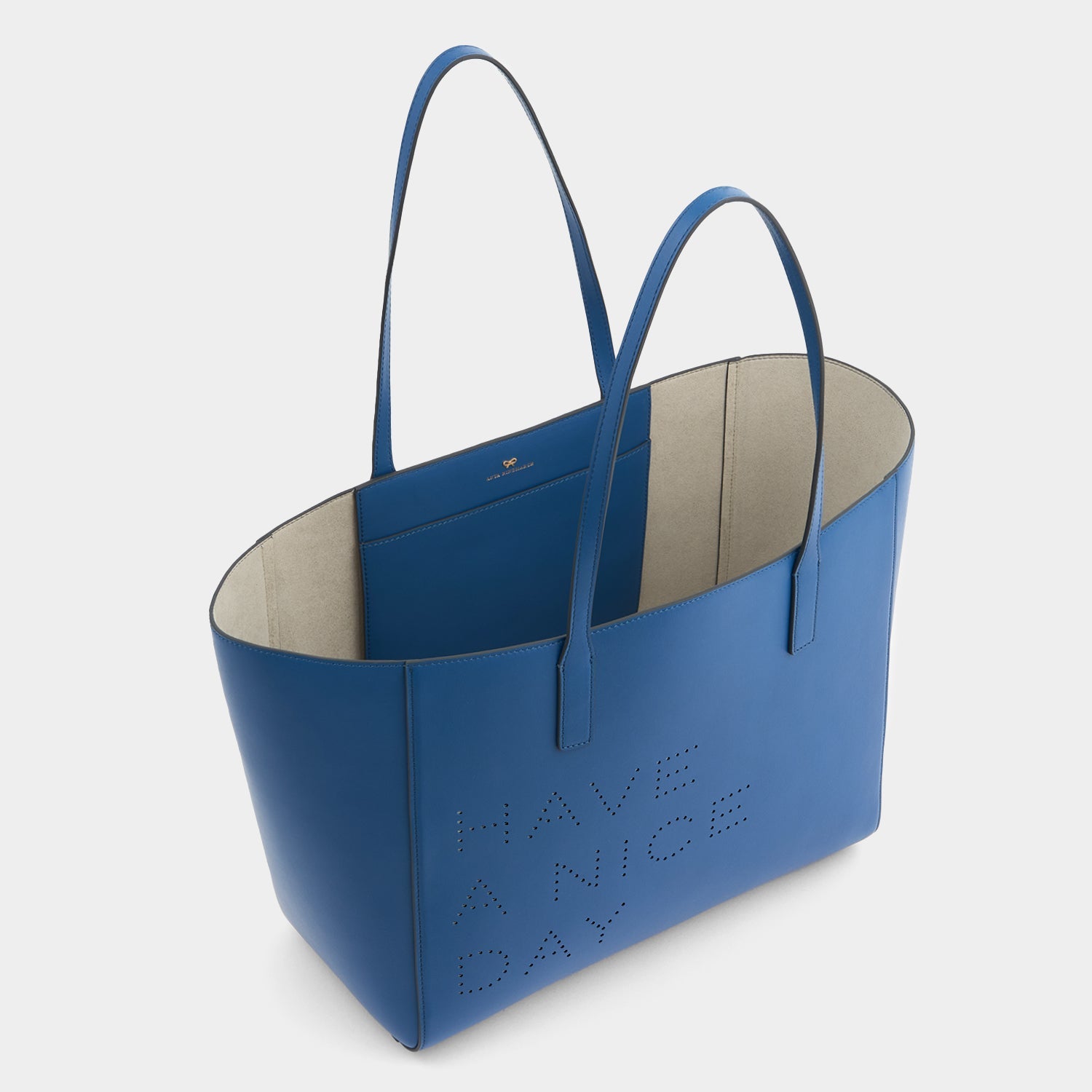 Have a Nice Day Ebury Tote -

          
            Smooth Leather in Blueberry -
          

          Anya Hindmarch US
