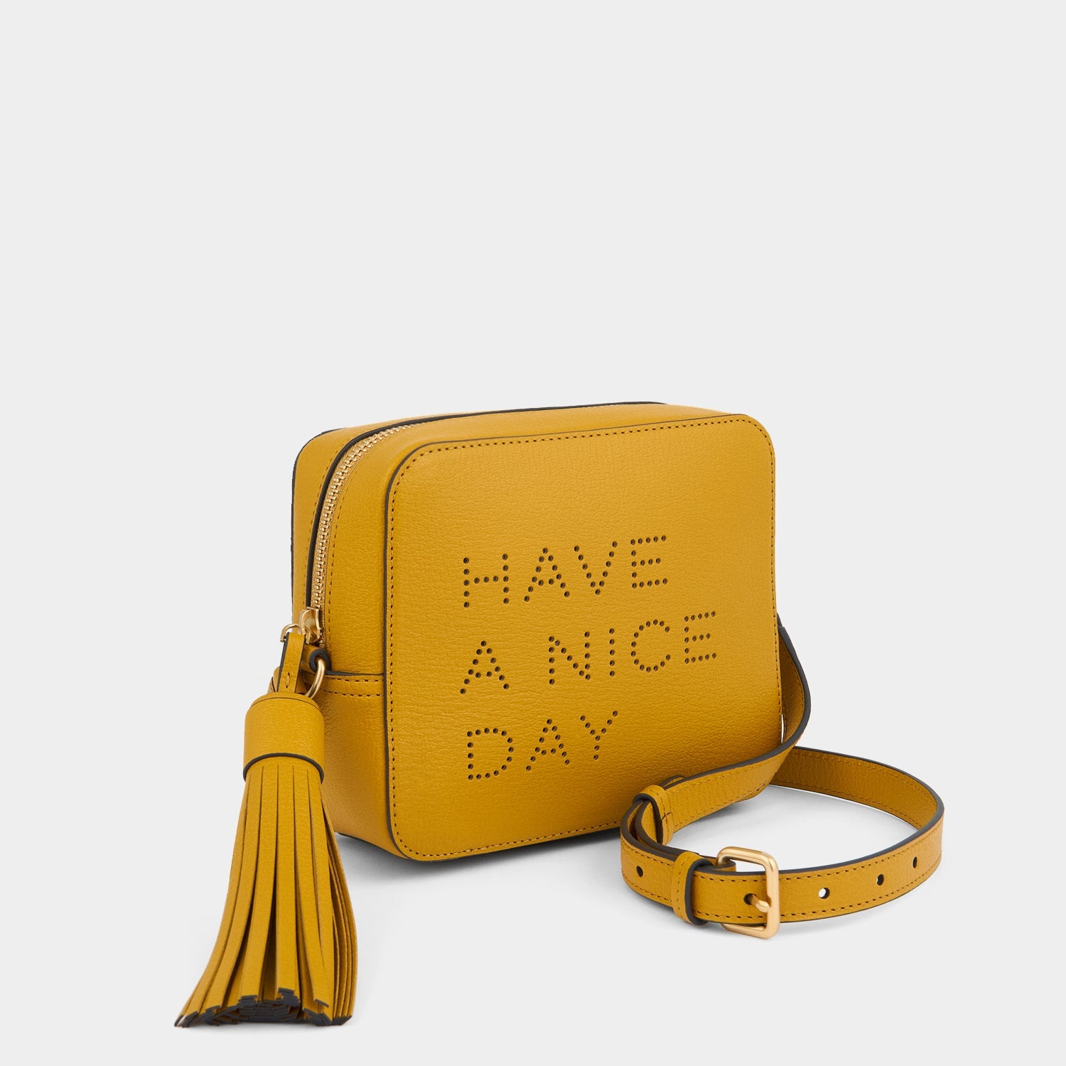 Have a Nice Day Cross-body -

          
            Capra Leather in Mustard -
          

          Anya Hindmarch US
