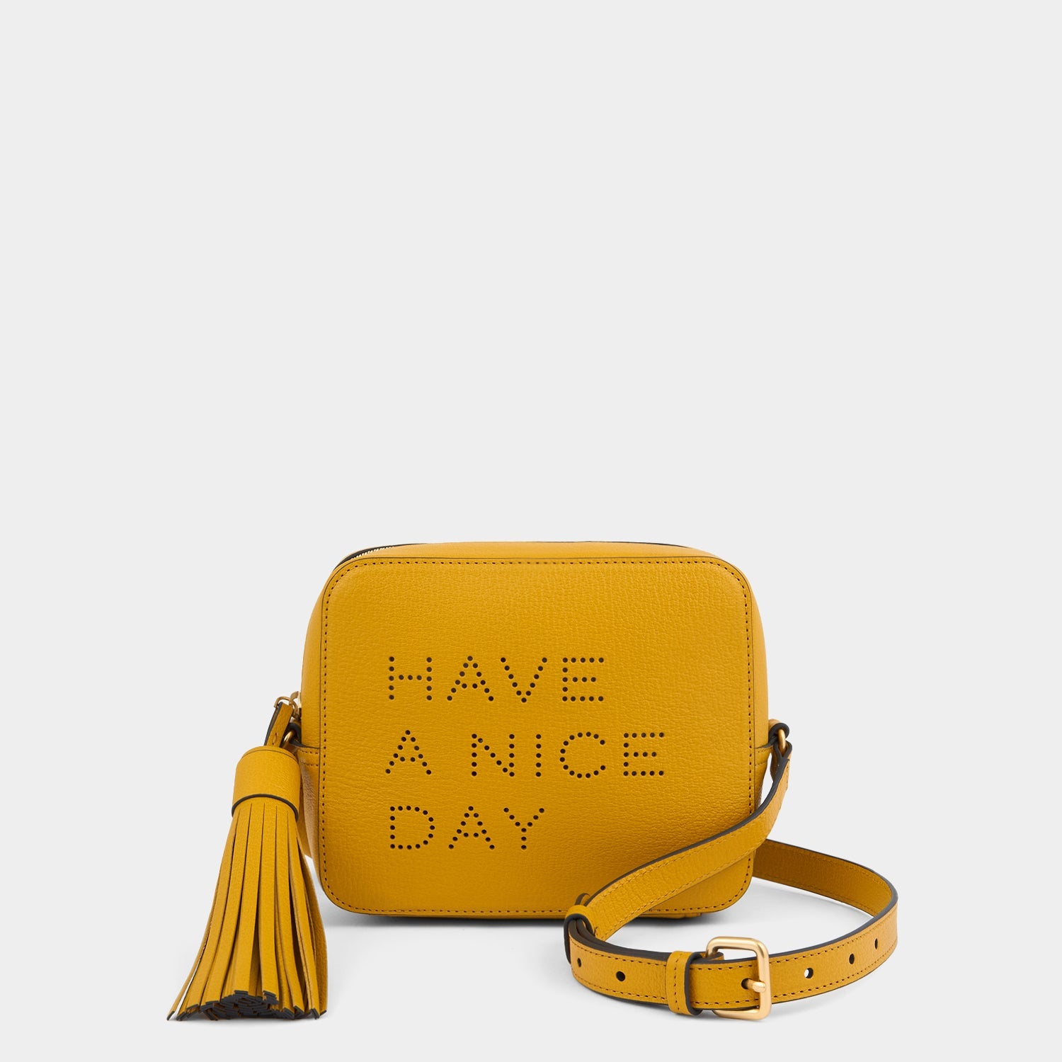 Have a Nice Day Cross-body -

          
            Capra Leather in Mustard -
          

          Anya Hindmarch US
