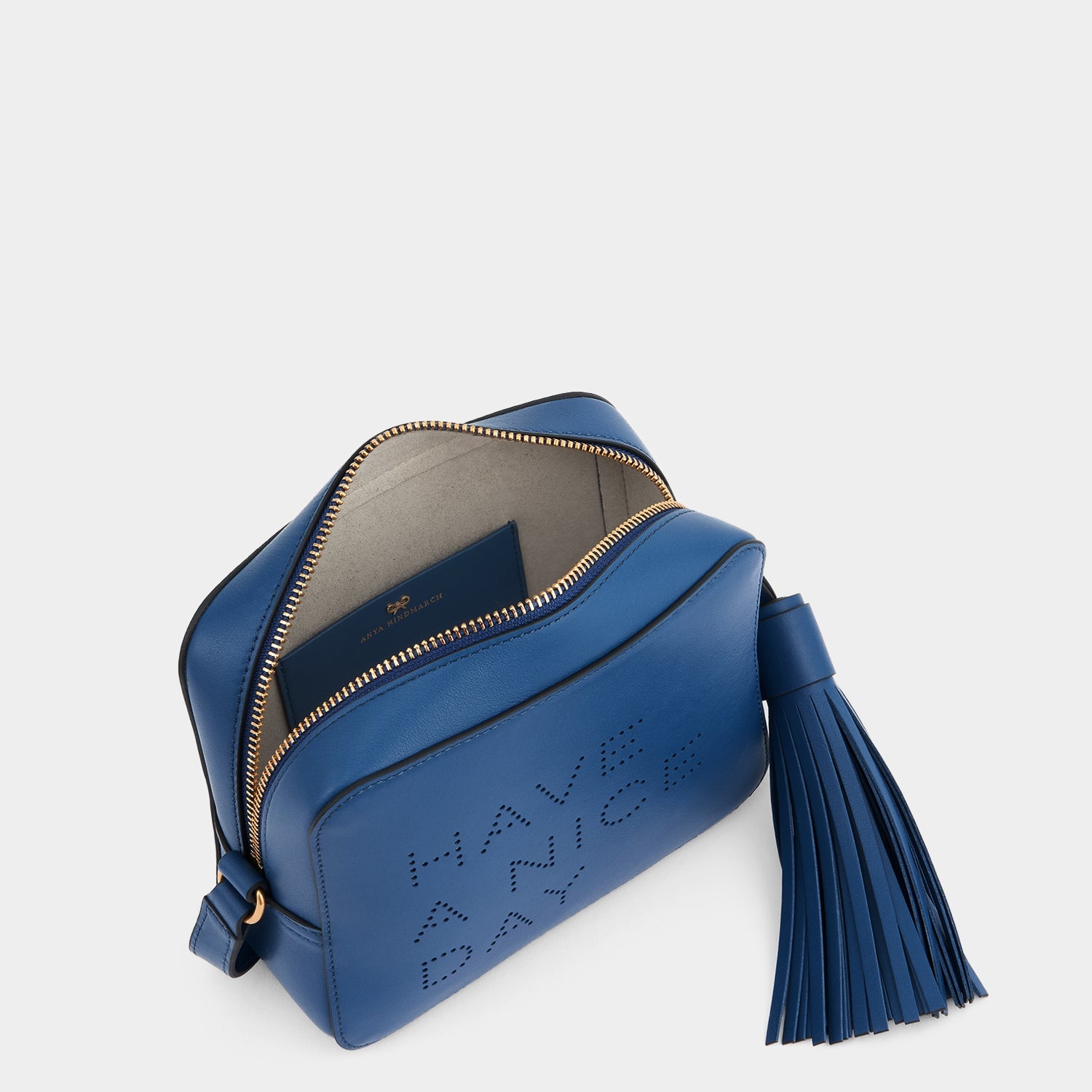 Have a Nice Day Cross-body -

          
            Smooth Leather in Blueberry -
          

          Anya Hindmarch US
