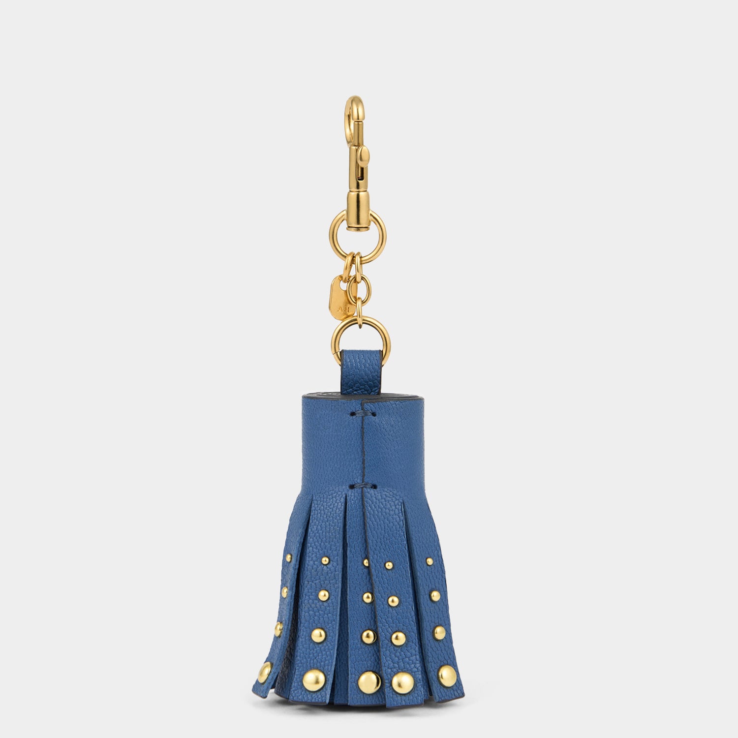 Eyes Studded Tassel Charm -

          
            Capra Leather in Periwinkle -
          

          Anya Hindmarch US
