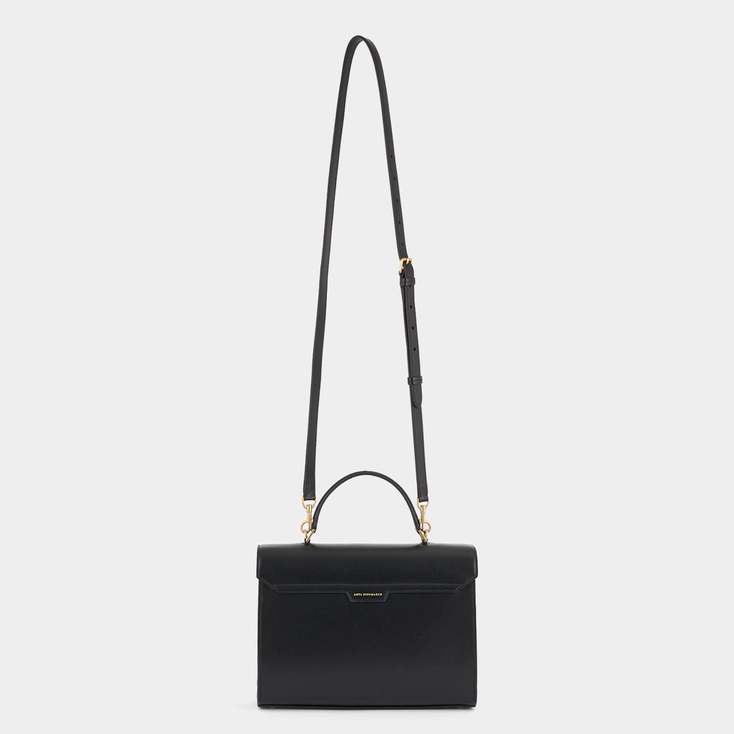 Mortimer Top Handle -

          
            Calf Leather in Black -
          

          Anya Hindmarch US
