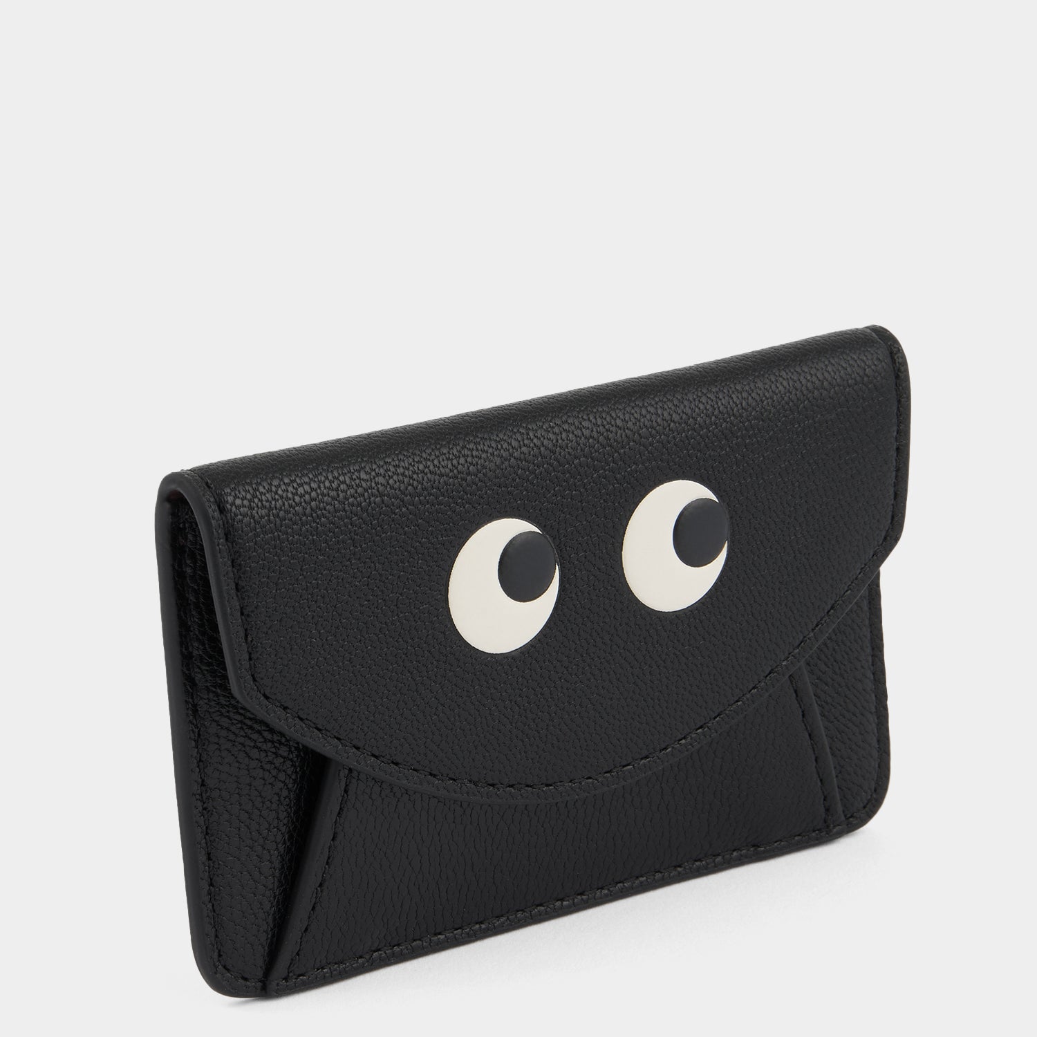 Eyes Envelope Card Case -

          
            Capra Leather in Black -
          

          Anya Hindmarch US
