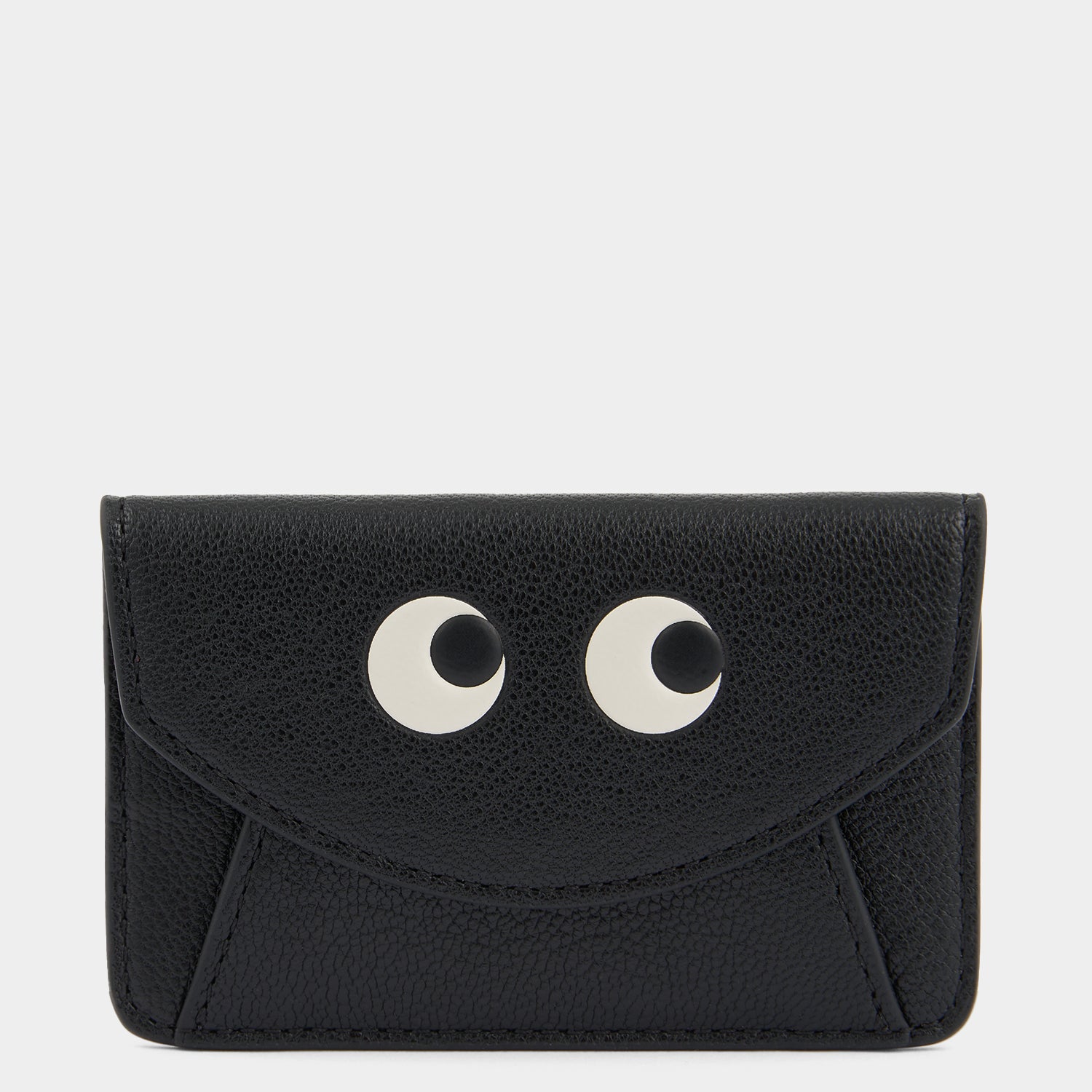 Eyes Envelope Card Case -

          
            Capra Leather in Black -
          

          Anya Hindmarch US
