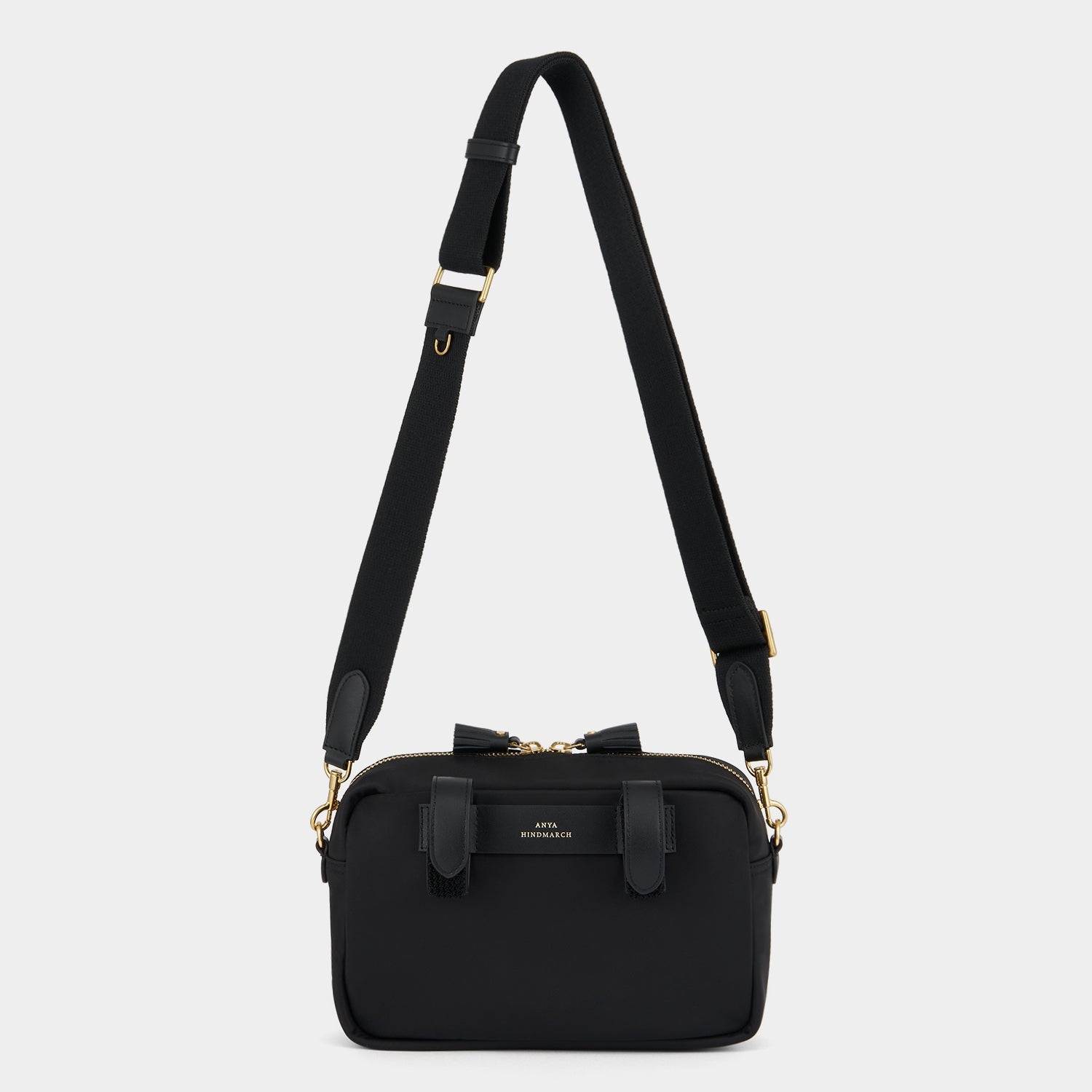 Eyes Handlebar Cross-body -

          
            Regenerated ECONYL® Nylon in Black -
          

          Anya Hindmarch US
