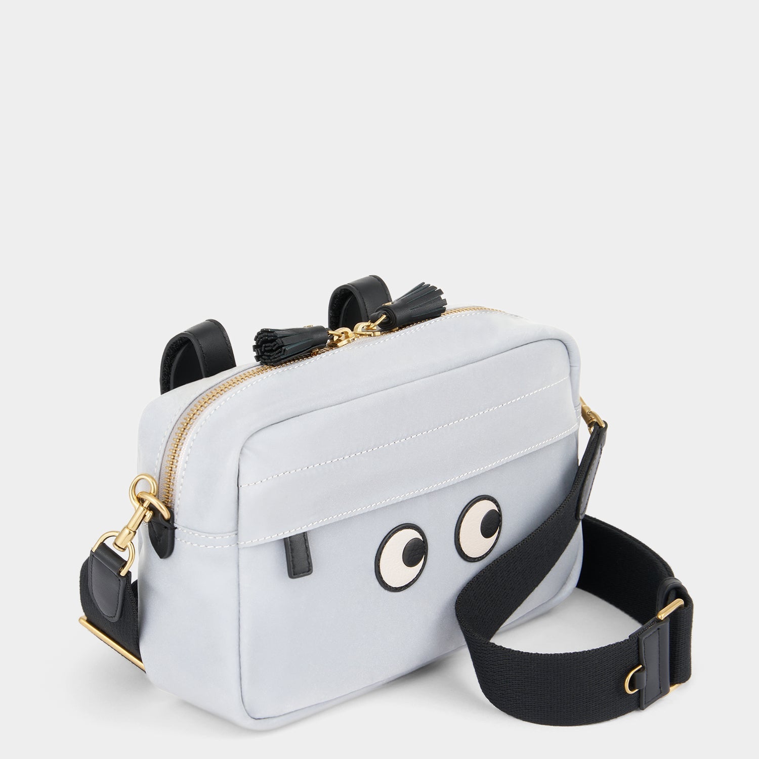 Eyes Handlebar Cross-body -

          
            Reflective Nylon in Silver -
          

          Anya Hindmarch US
